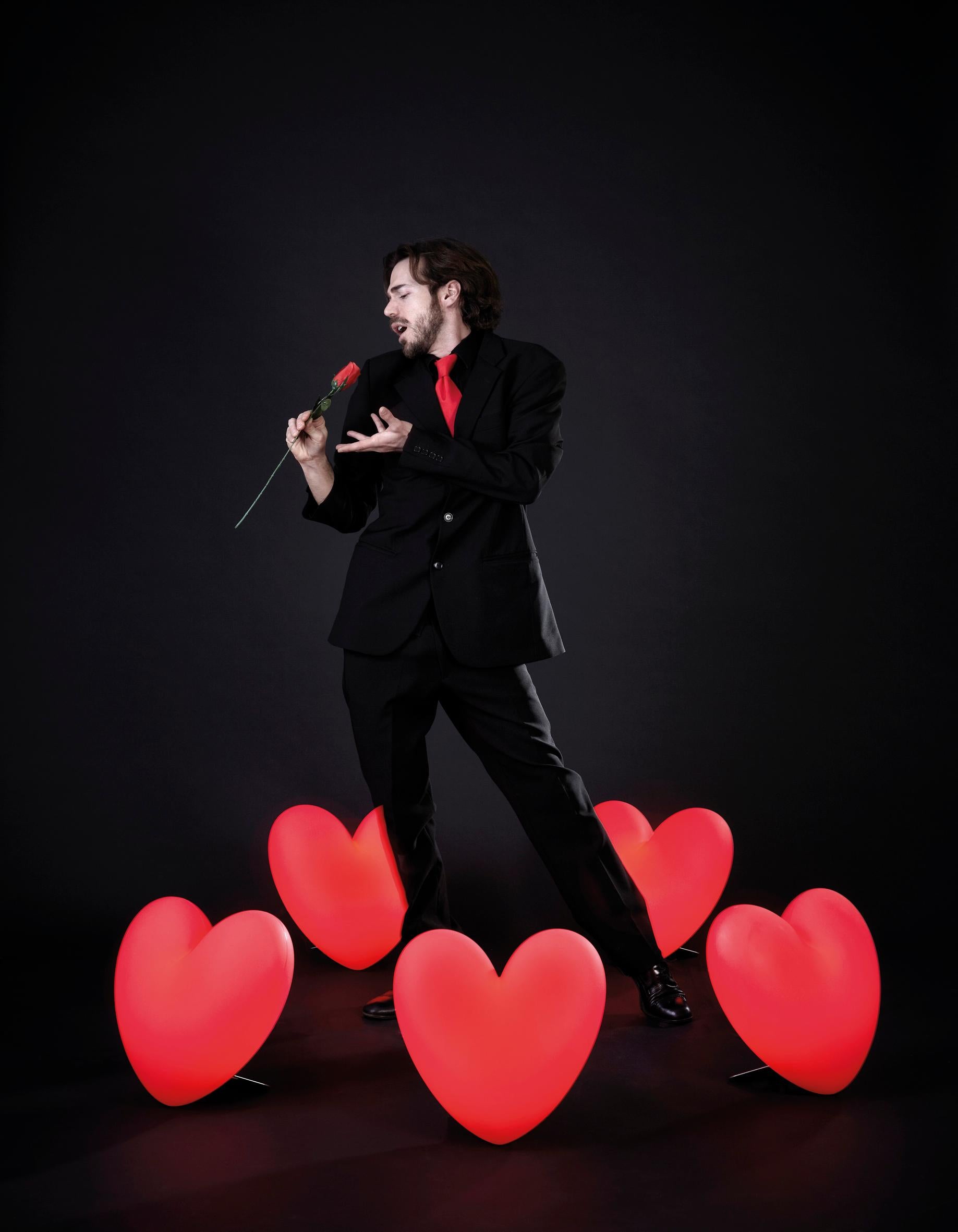 Hellrote liebe wandleuchte by Stefano Giovannoni (Postmoderne) im Angebot