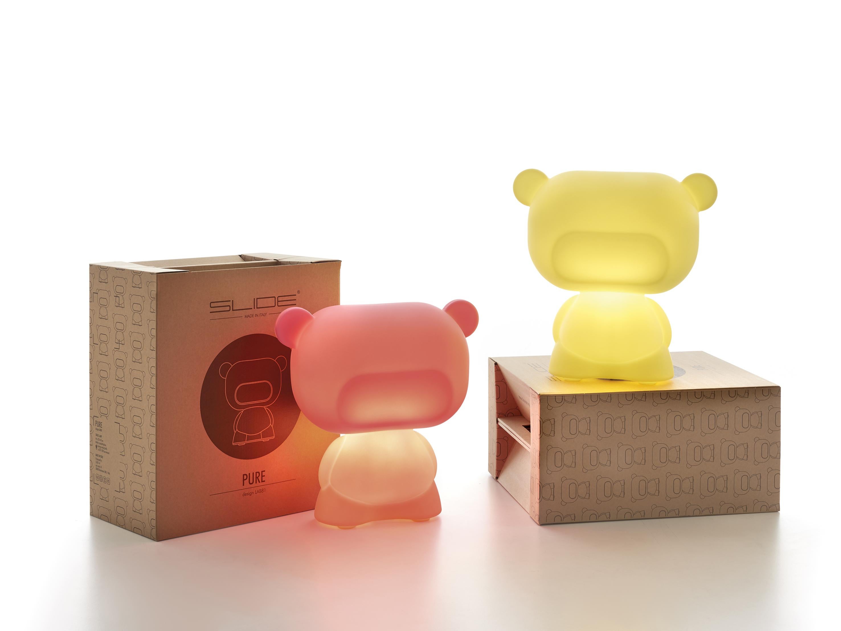 Light Red Pure Table Lamp by Lab81 For Sale 1