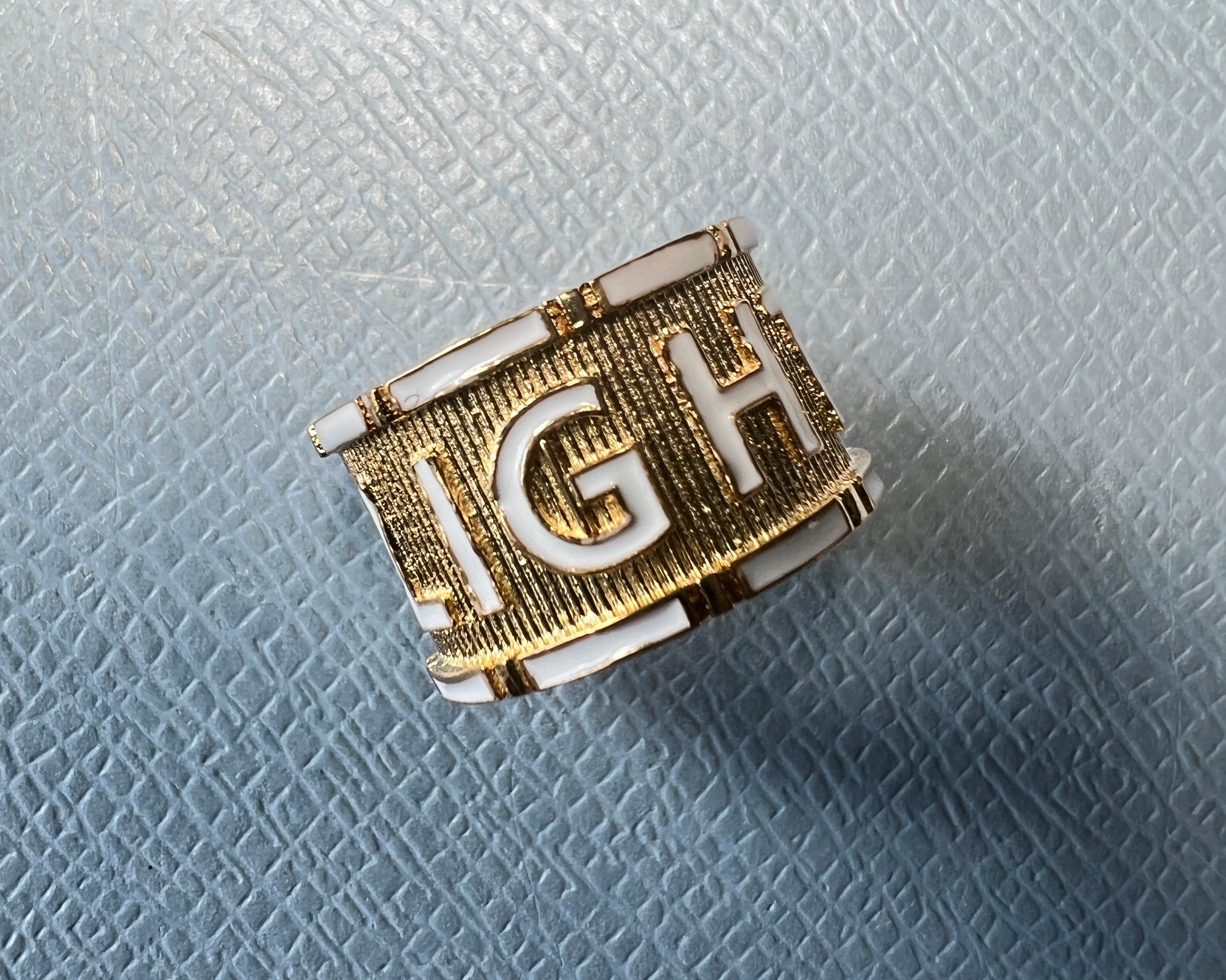 Material: 14k Solid Gold with White Enamel
Inscription: LIGHT
Style: Memento Mori Ring  Spiritual Jewelry  Kabbalah-Inspired

This Memento Mori Style Ring is crafted in solid 14k gold and hand-finished with luminous white enamel, engraved with the
