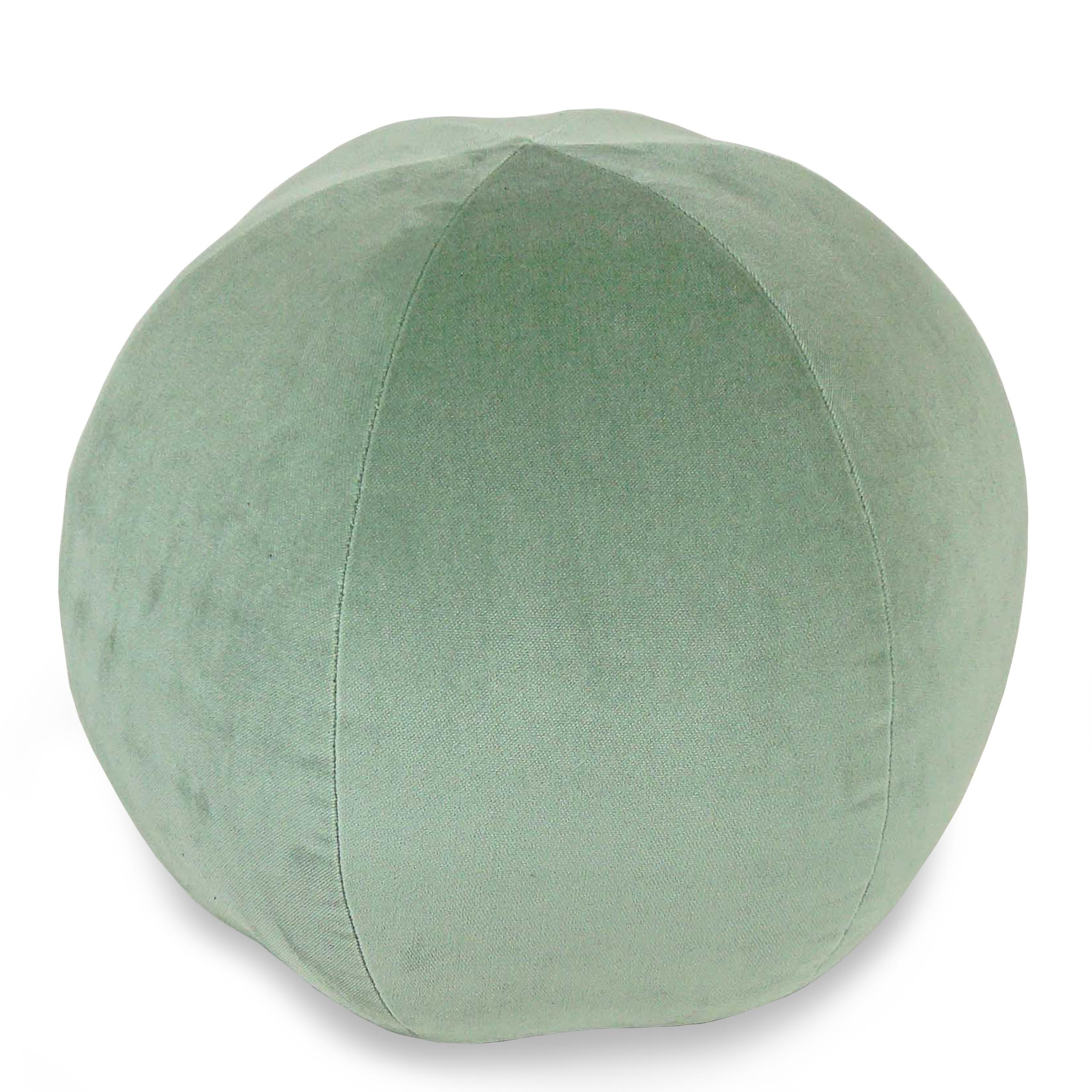 sage green round pillow