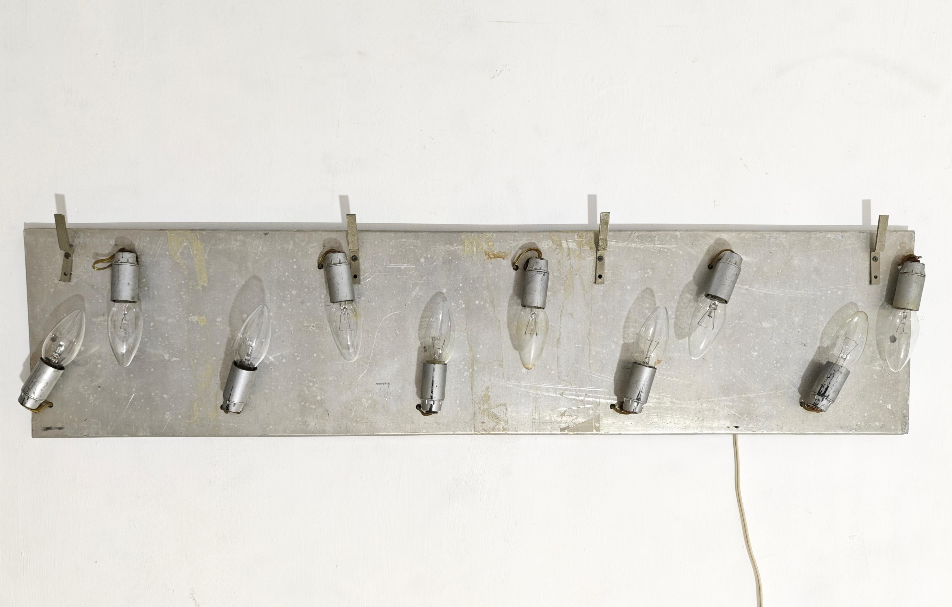 Light Sail Panel in Murano Glass and Chrome Mazzega Italy 70s Mid-Century Modern For Sale 14