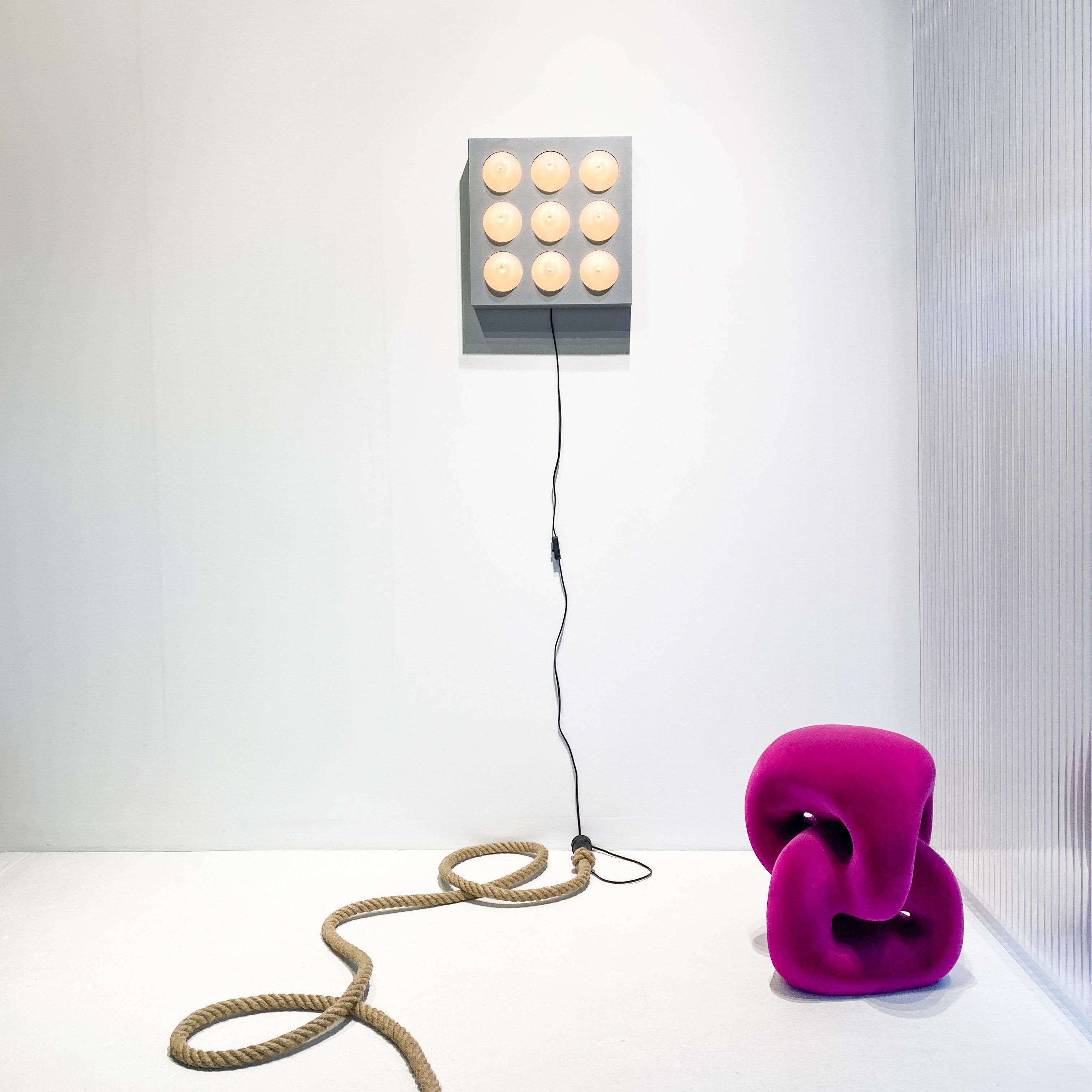 Sculpture lumineuse vintage On/Off (cinq/cinq) de Paul Talman, op-art en vente 1