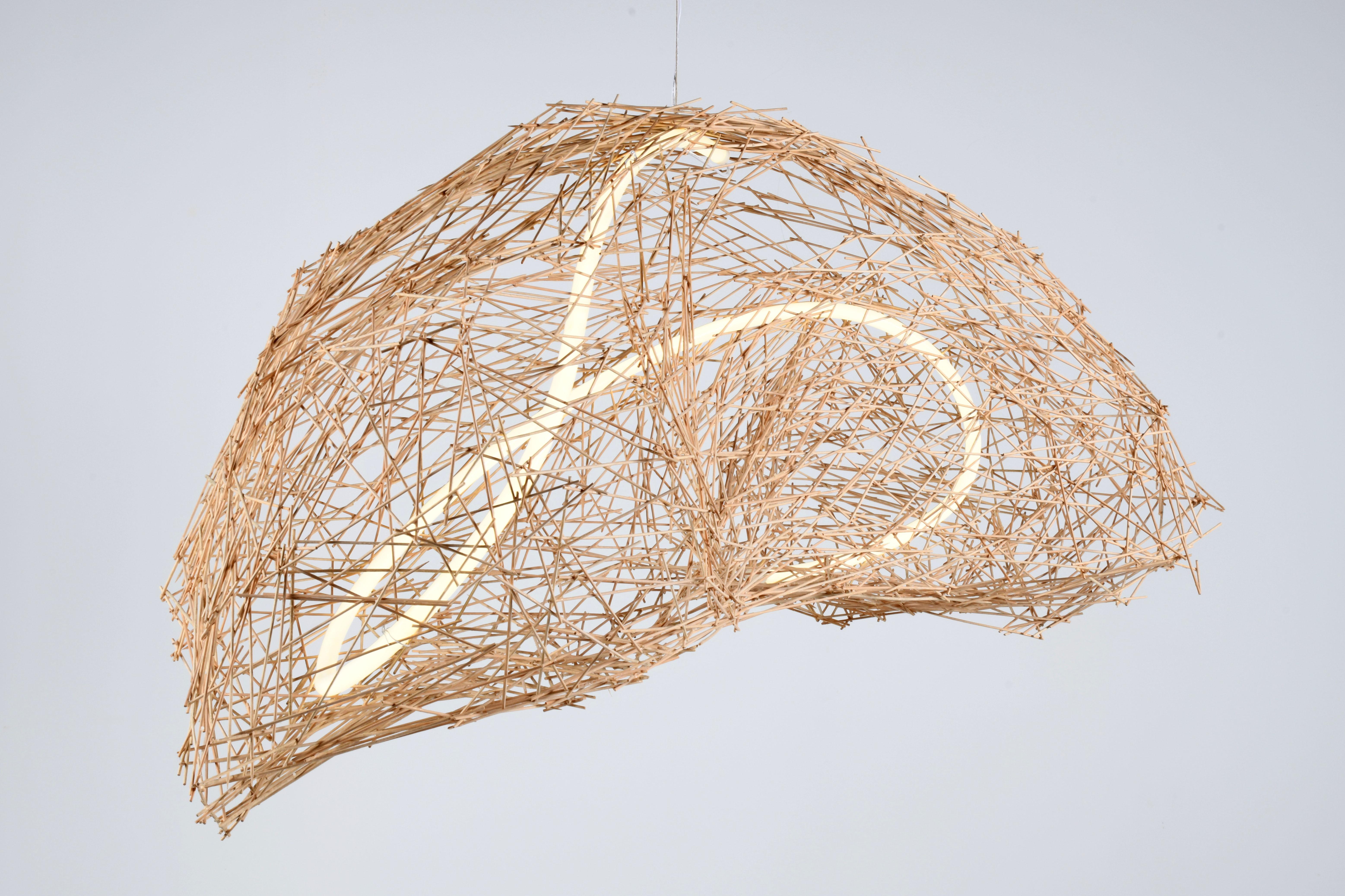 Lichtskulptur zum Aufhängen Contemporary Kreation Einzelstück von einem französischen Künstler im Angebot 2