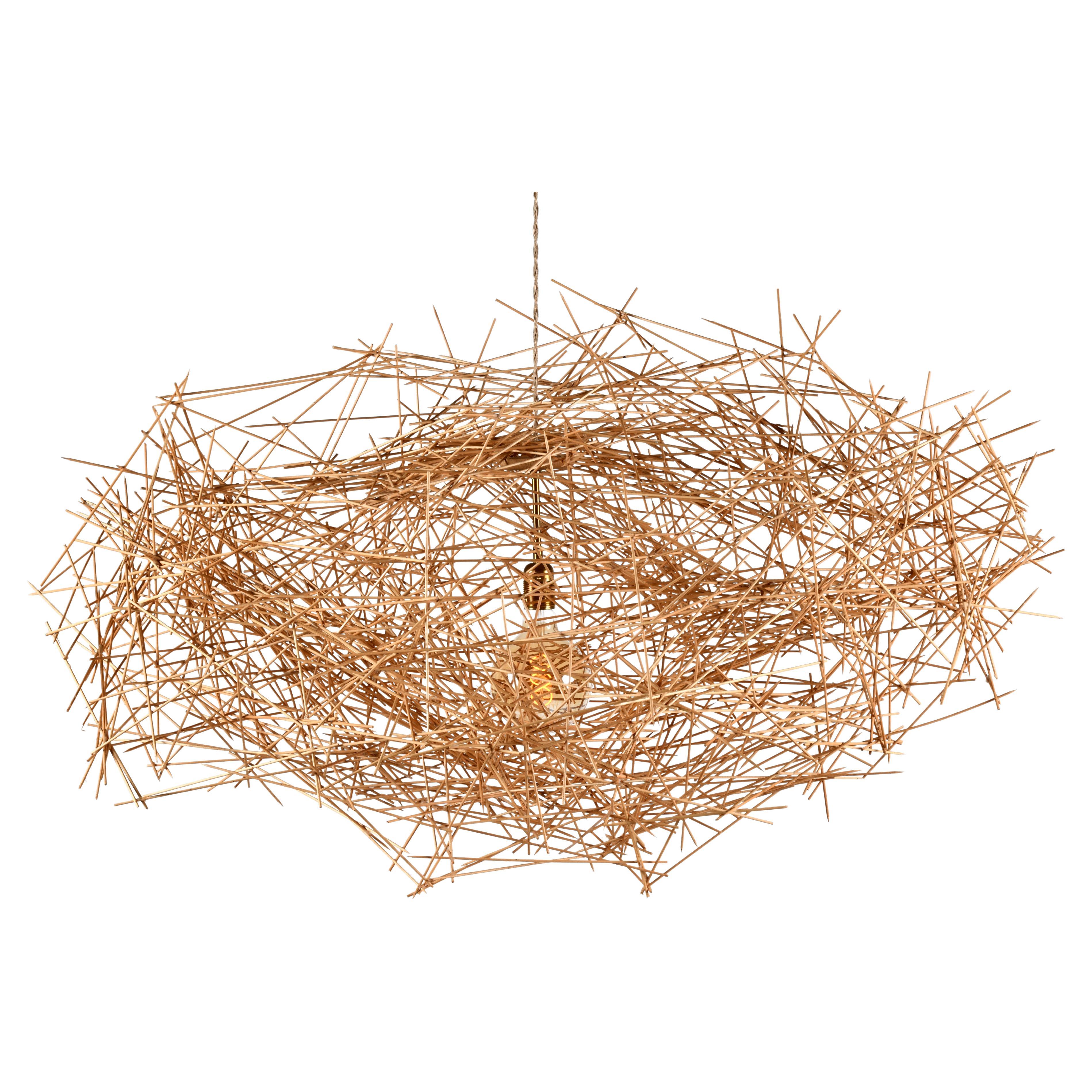 Scultura luminosa da sospendere creazione contemporanea pezzo unico di un artista francese