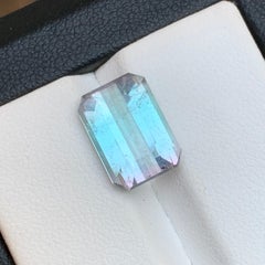 Light Seafoam & Pink Bicolor Natural Tourmaline Ring Loose Gemstone 5.75Ct-Jewel