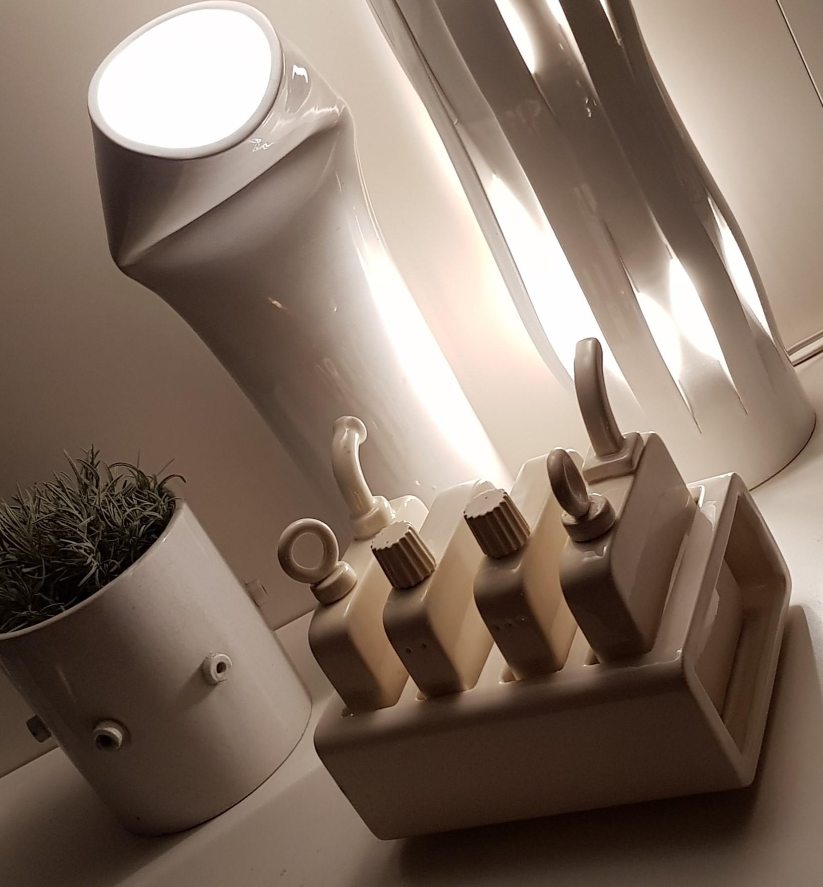 Italian Light Shot, Contemporary Table Lamps Contemporary Ceramic For Sale