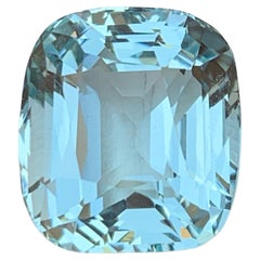 Light Sky Blue Aquamarine Necklace Pendant Loose Gemstone 18.65 Ct Cushion Cut