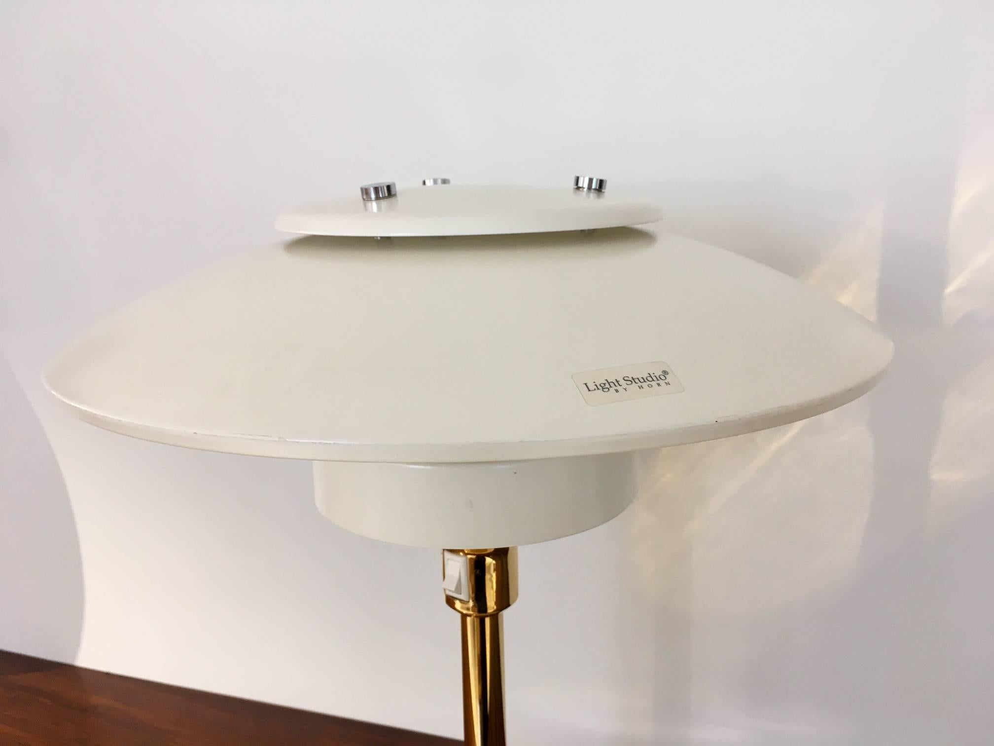 Danish Light Studio by Horn White Table Lamp, Model 2686