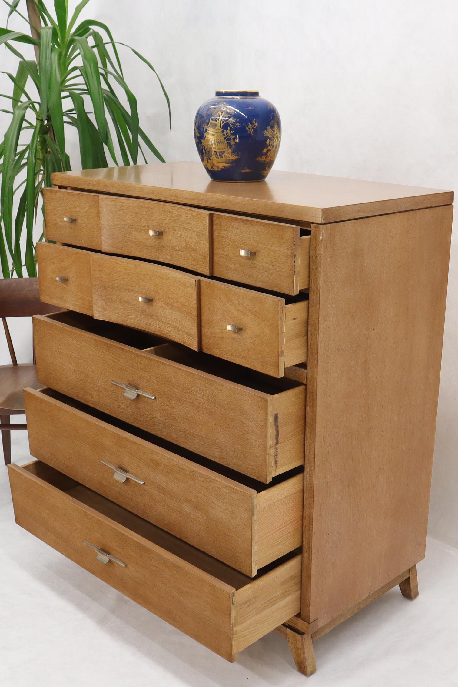 Walnut Light Tone Five Drawers High Chest by Hooker For Sale