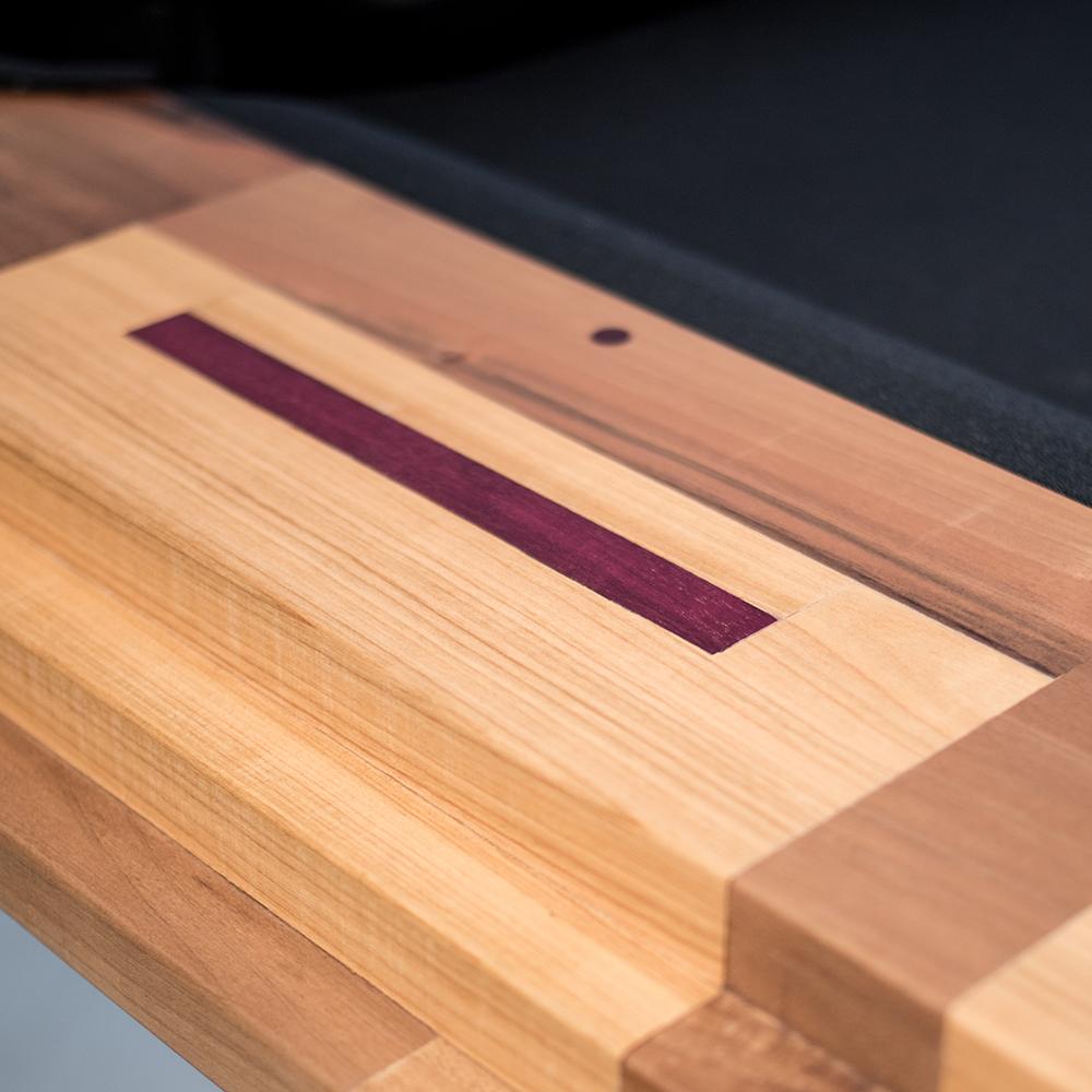 Modern 'Light Tropics' Handcrafted Pool Table and Cue Stand by Hillsideout For Sale