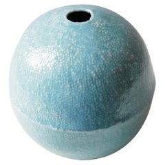 Light Turquoise Caviar Porcelain Vessel
