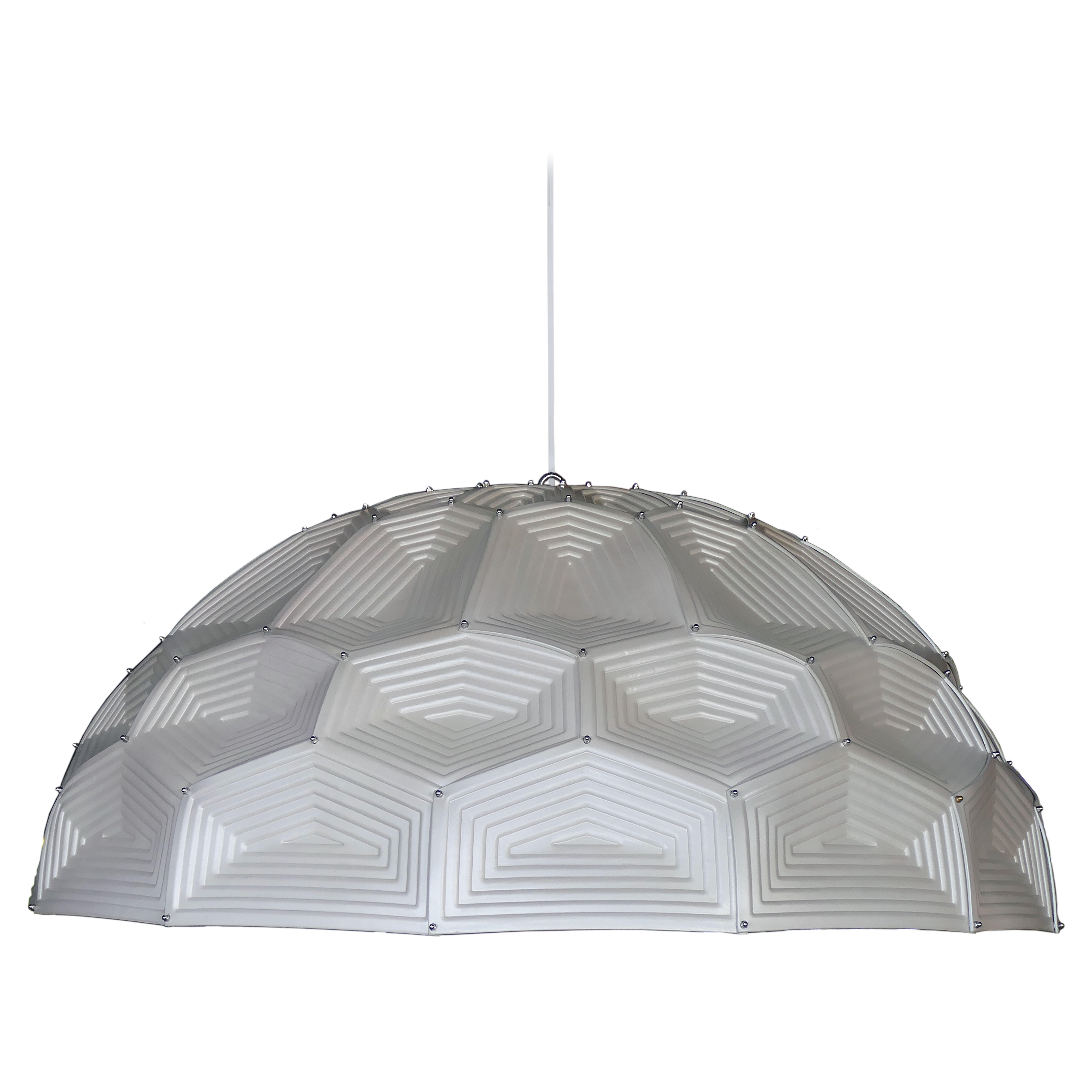 Light - Cúpula de tortuga de cuero repujado en perla en venta