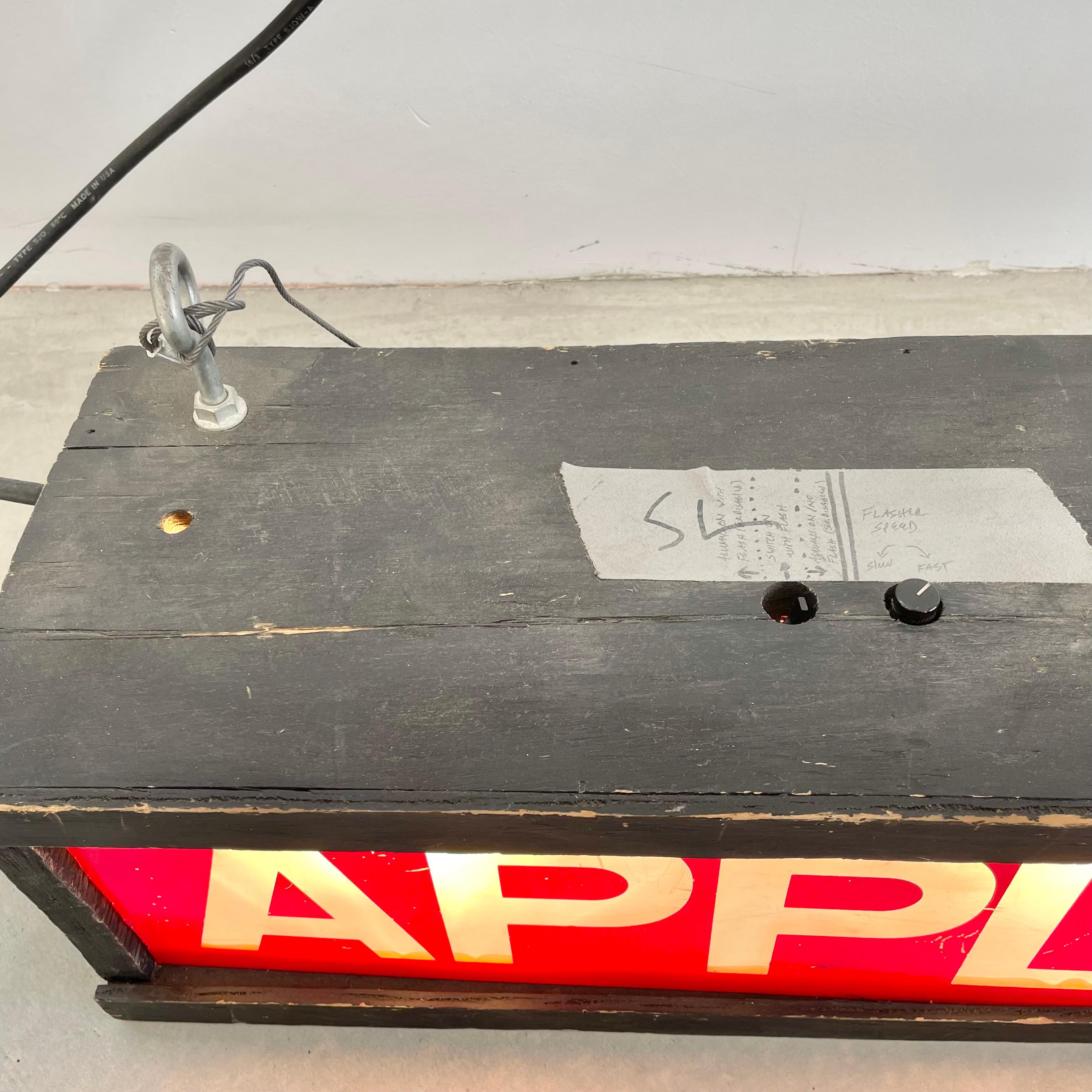 Light Up 'Applause' Film Studio Sign, 1980s Los Angeles 2