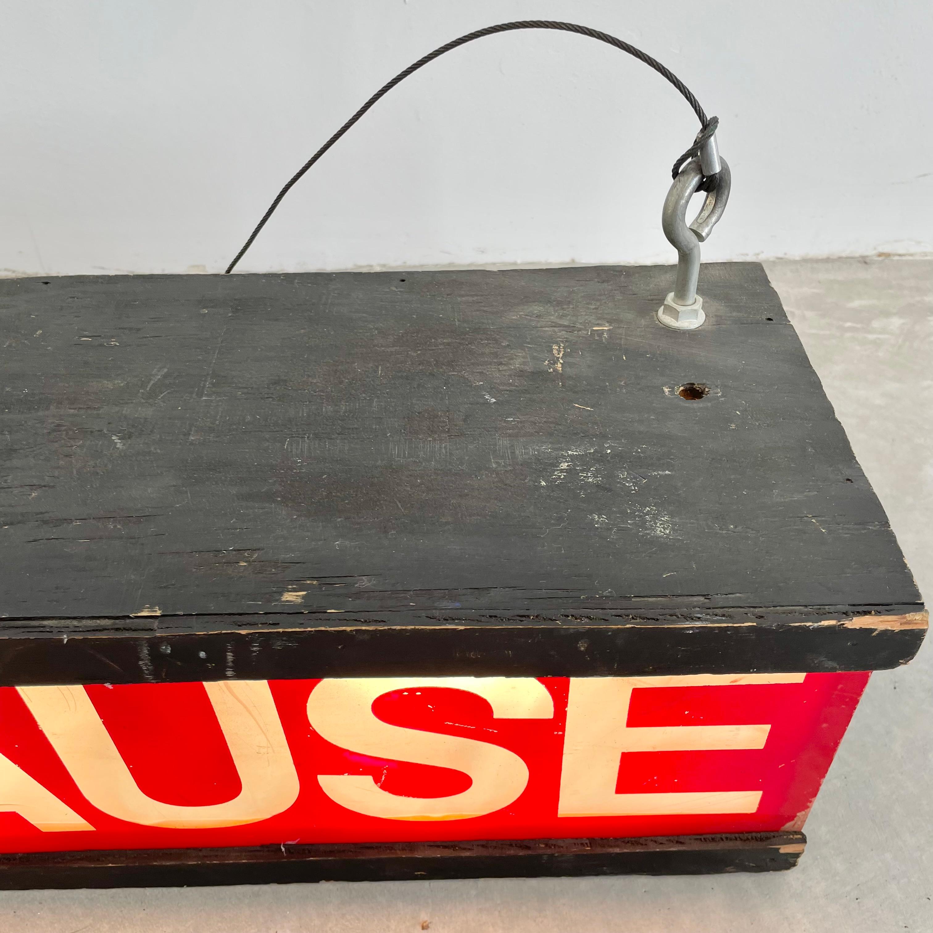 Light Up 'Applause' Film Studio Sign, 1980s Los Angeles 3