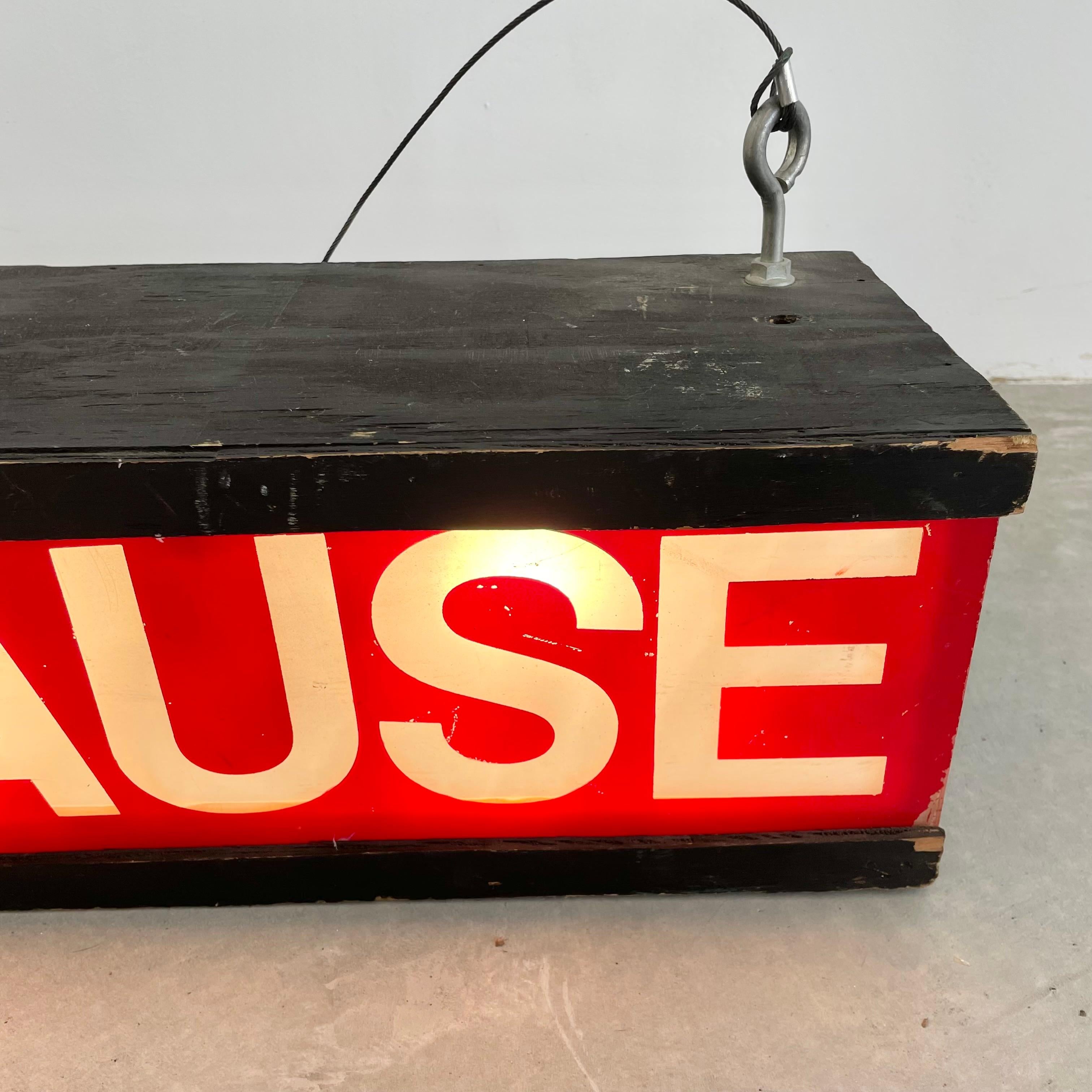 Light Up 'Applause' Film Studio Sign, 1980s Los Angeles 1