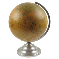 Light Up Library Globe on Aluminum Base