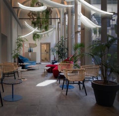 Light Vanilla Banana Leaf Hanging Lamp by Marcantonio