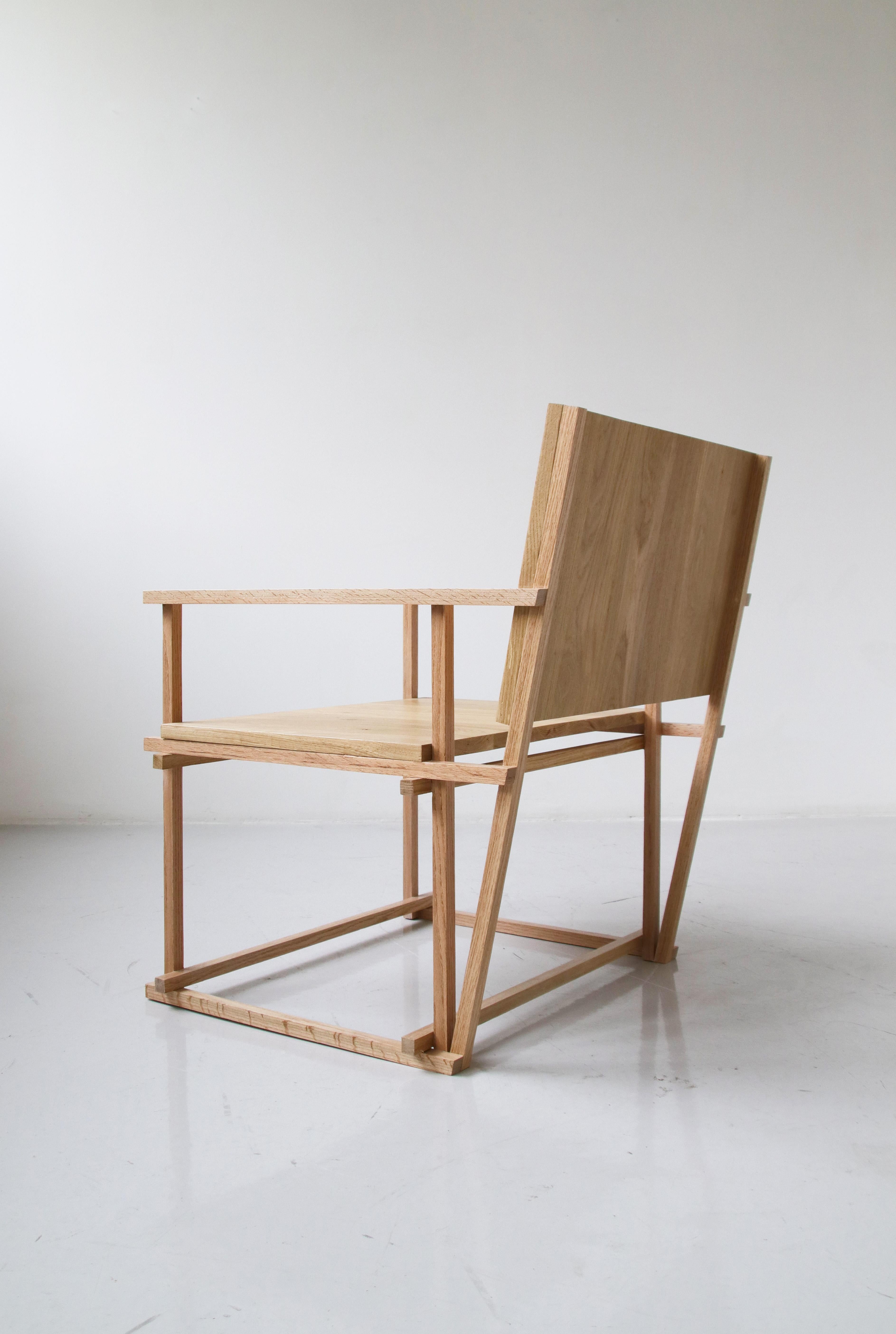 Light Varnish Arles Armchair by Alice Lahana Studio In New Condition For Sale In Geneve, CH