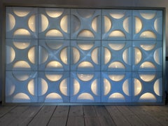 Sculpture murale lumineuse de Rolf Kruger