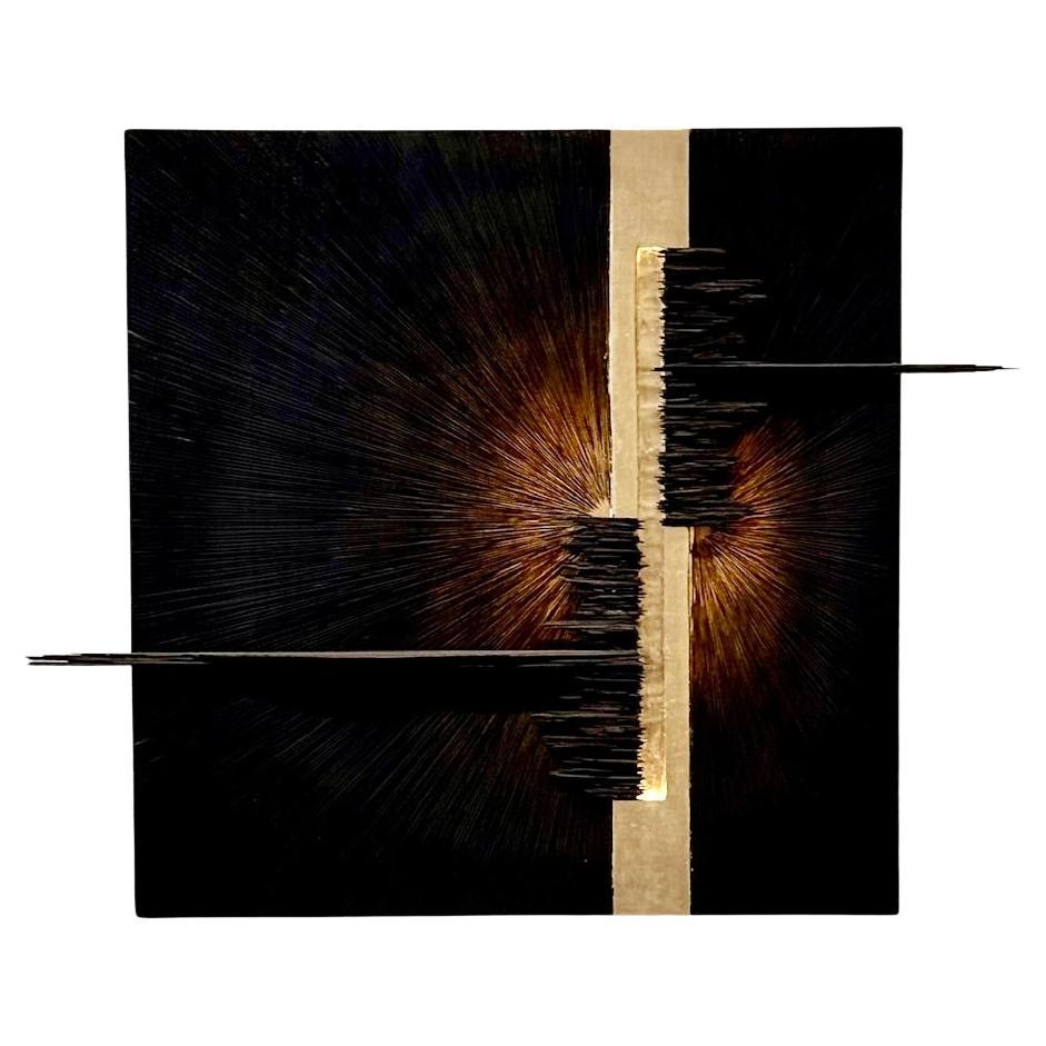 Light Wall Sculpture "Terre & Cosmos" by Artist Designer Hoon Moreau