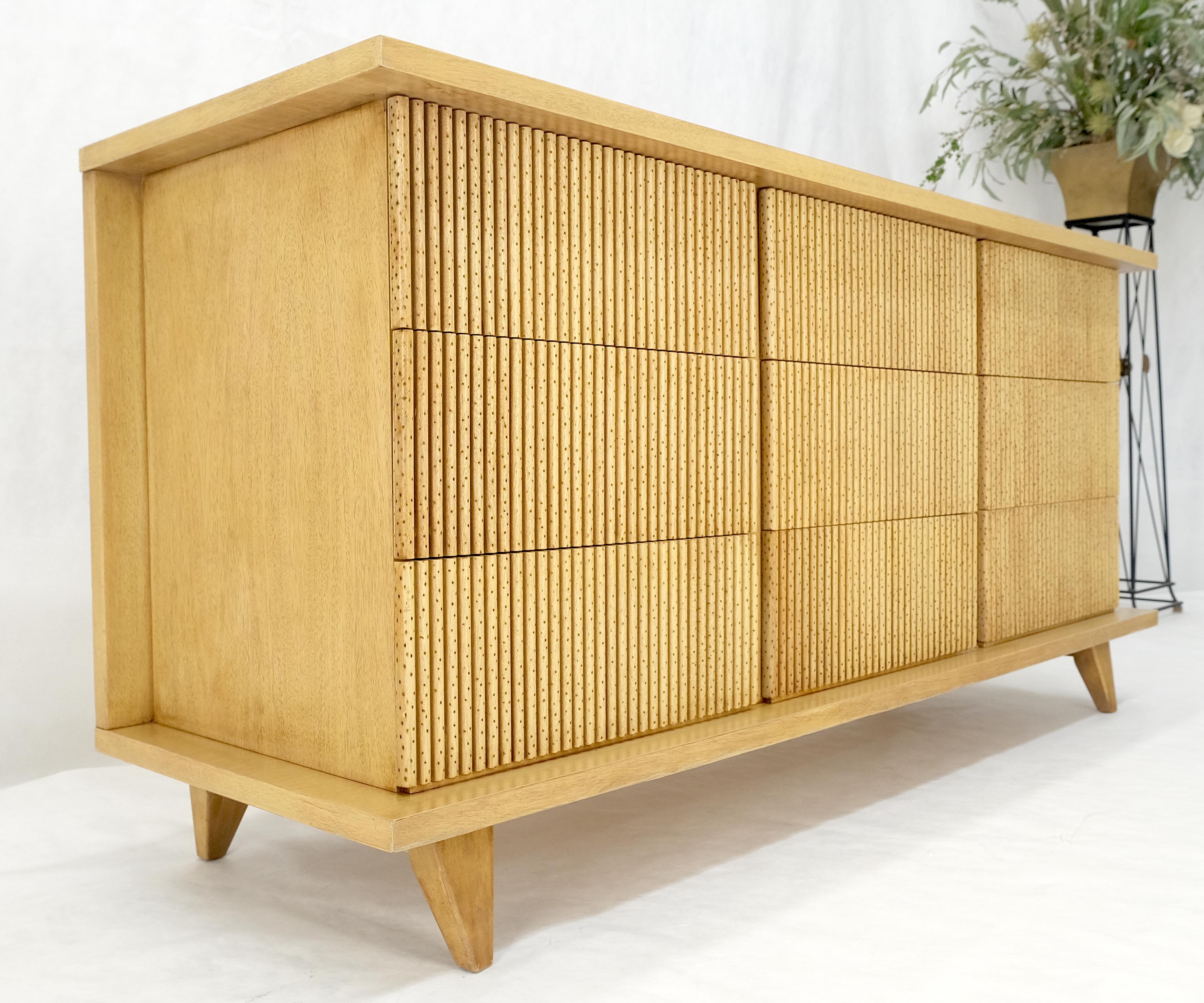 Light Walnussholz Schilf 9 Schubladen Mid Century Modern 65