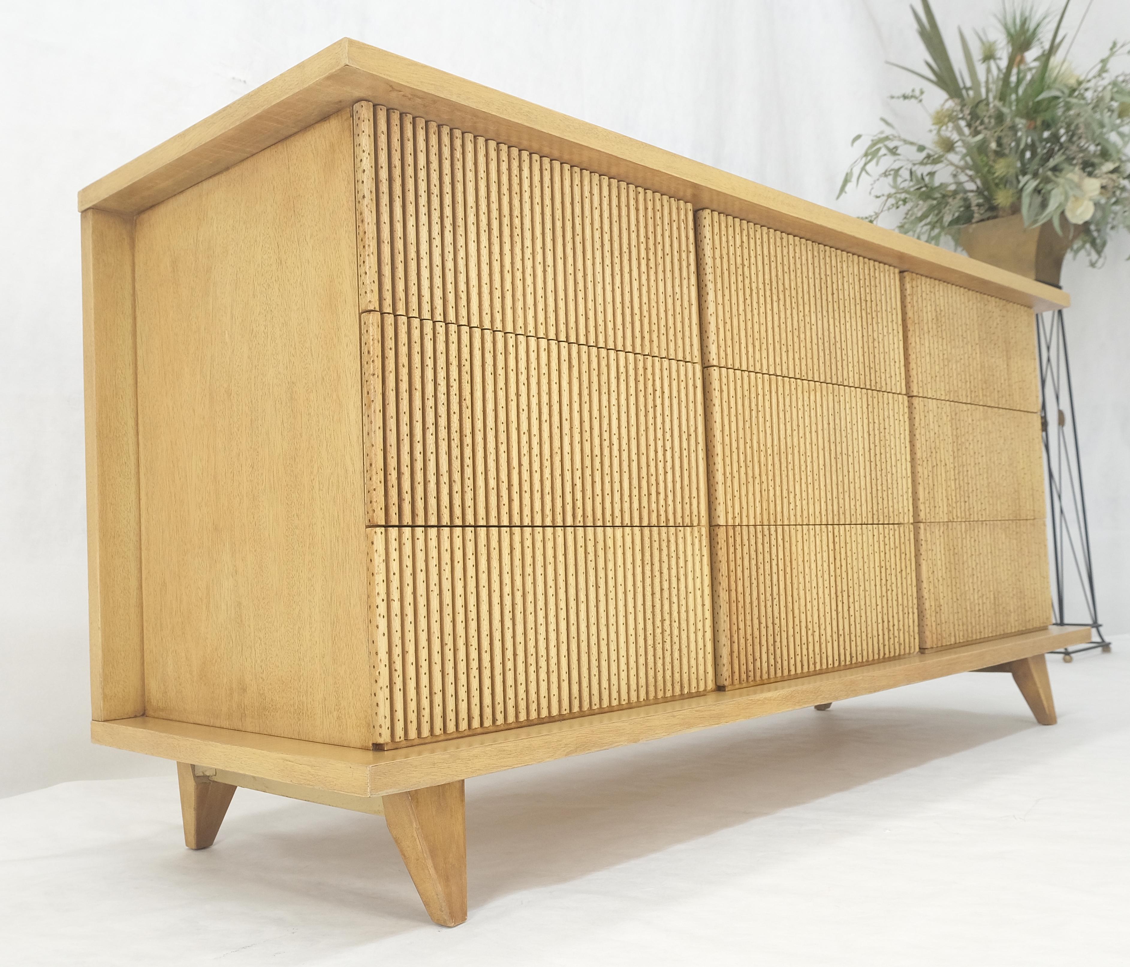 Light Walnussholz Schilf 9 Schubladen Mid Century Modern 65