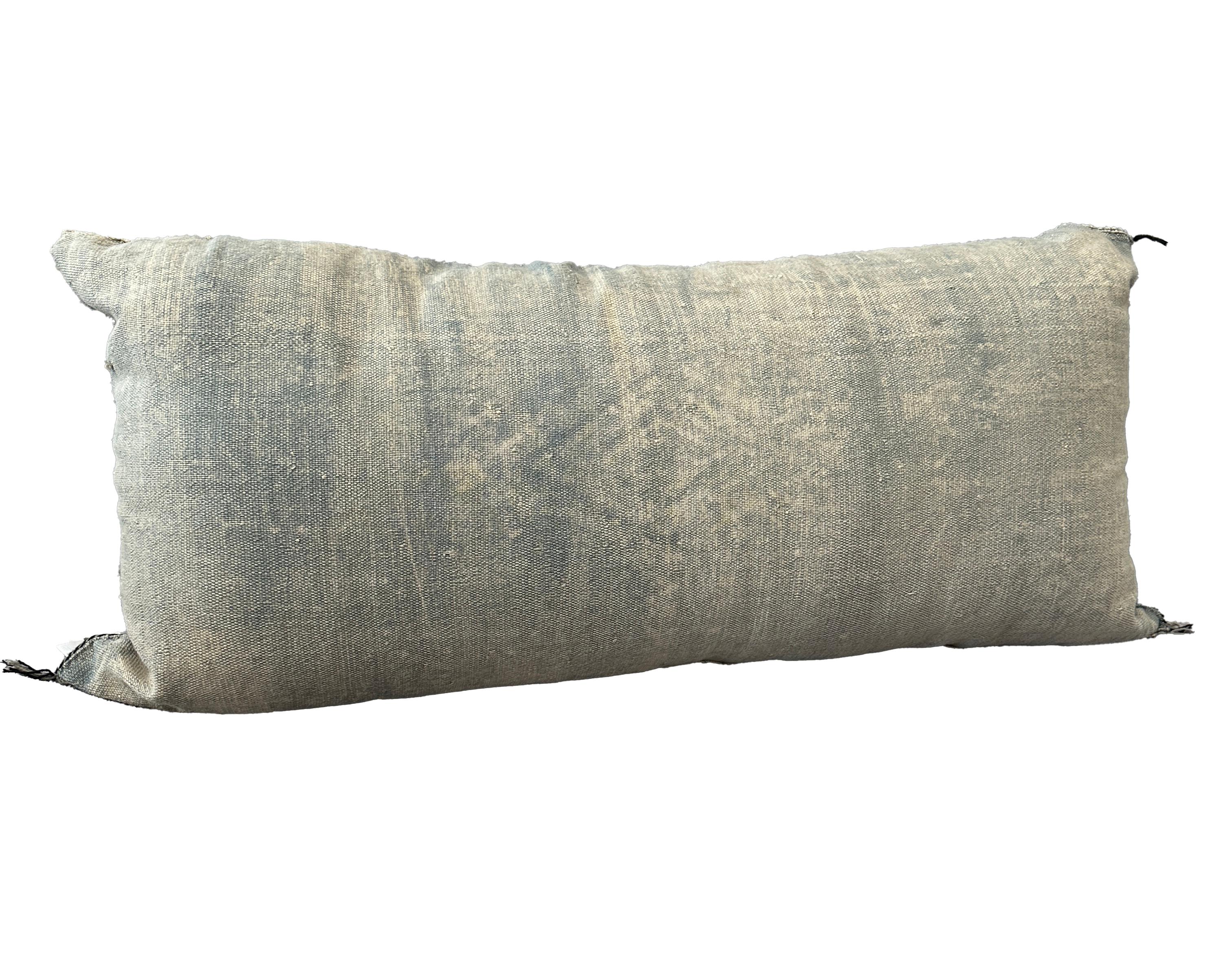 Leicht gewaschenes Denim-Kissen 35