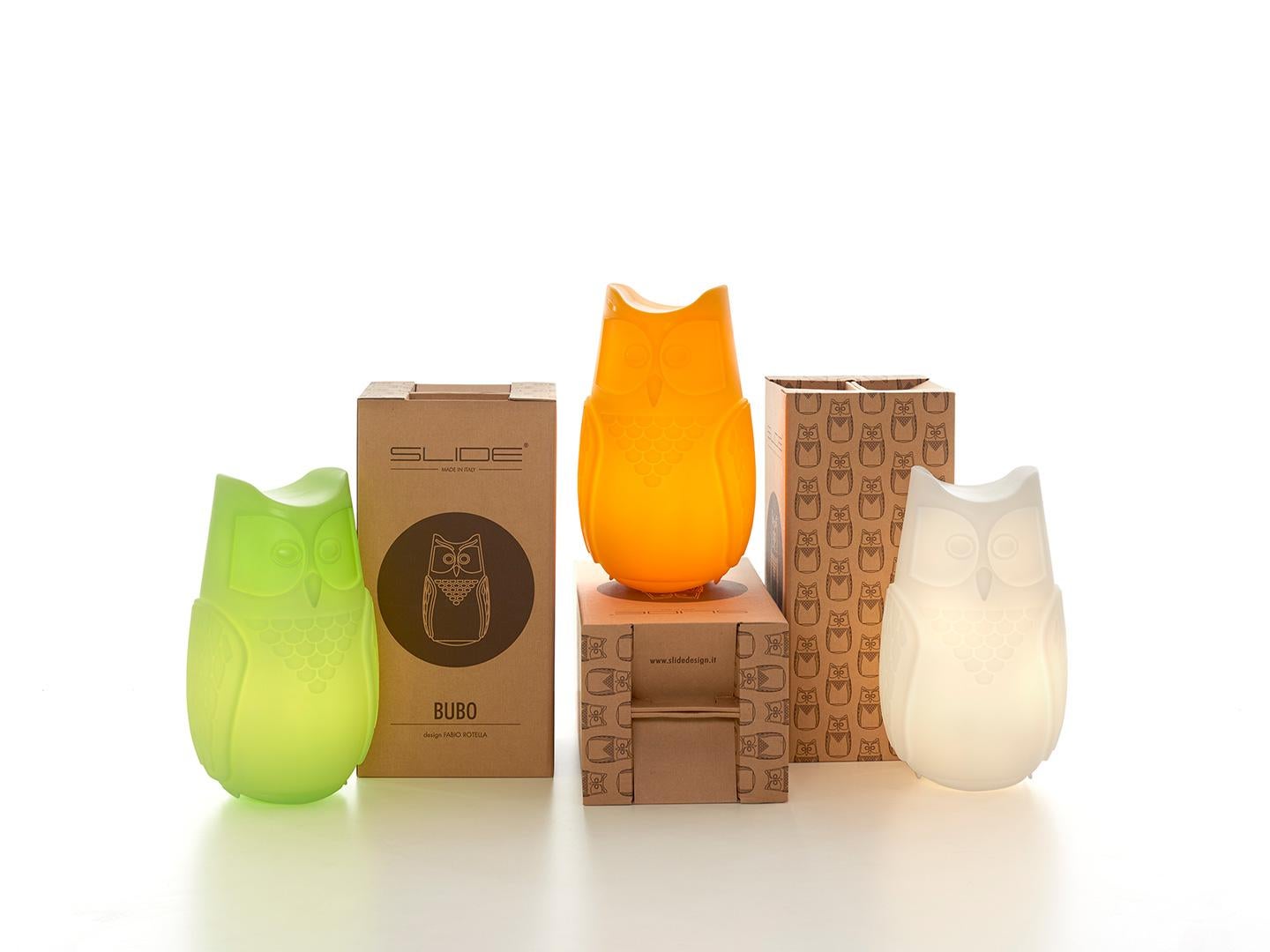 Light White Bubo Table Lamp by Fabio Rotella In New Condition For Sale In Geneve, CH