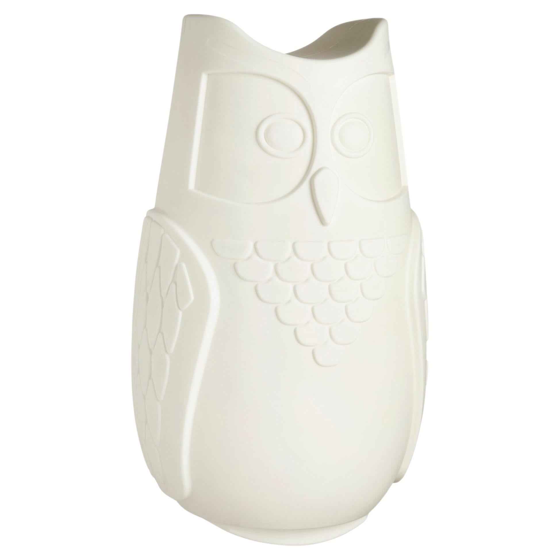 Light White Bubo Table Lamp by Fabio Rotella