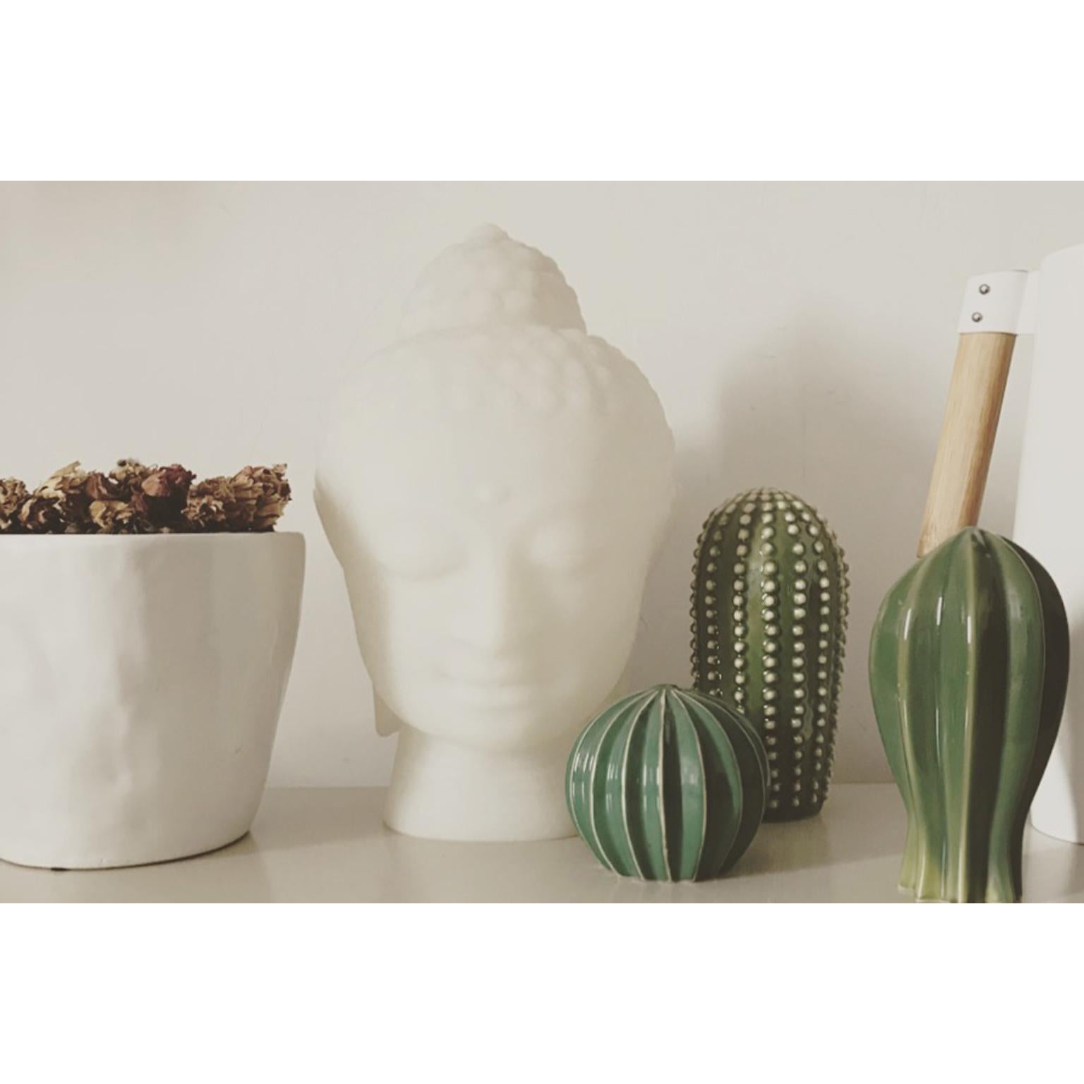 Post-Modern Light White Buddha Table Lamp by SLIDE Studio For Sale
