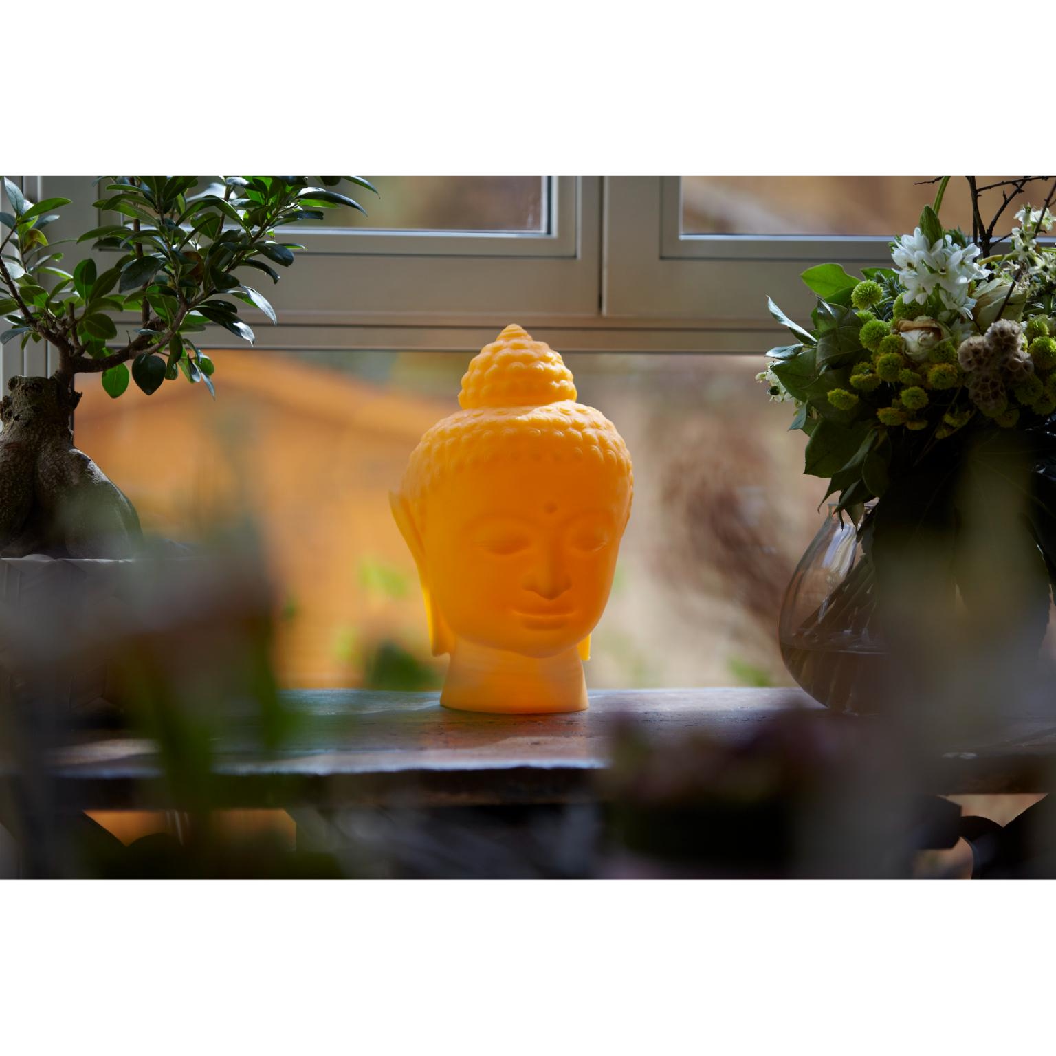 Italian Light White Buddha Table Lamp by SLIDE Studio For Sale