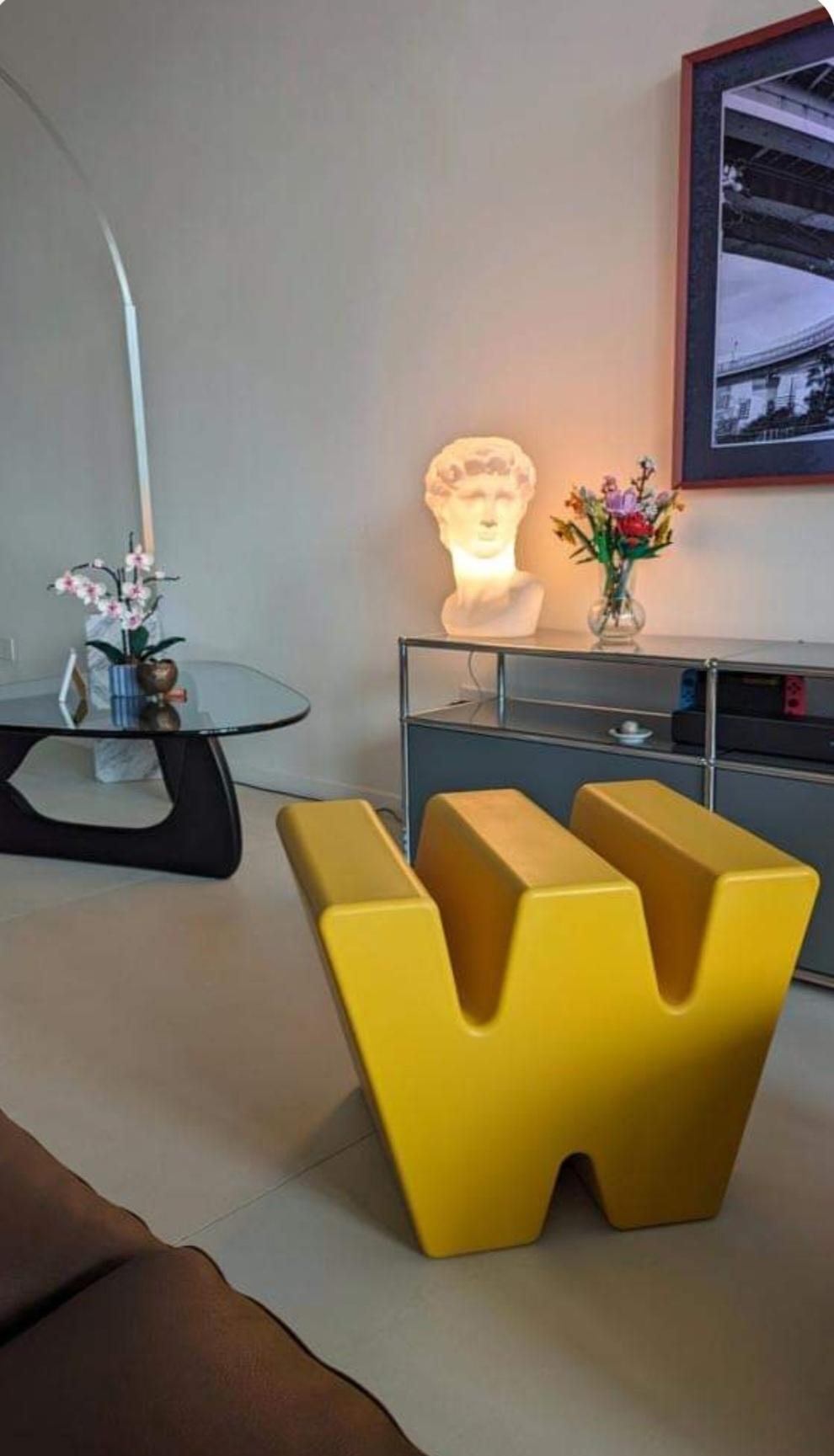 Italian Light White Davide Table Lamp by SLIDE Studio For Sale