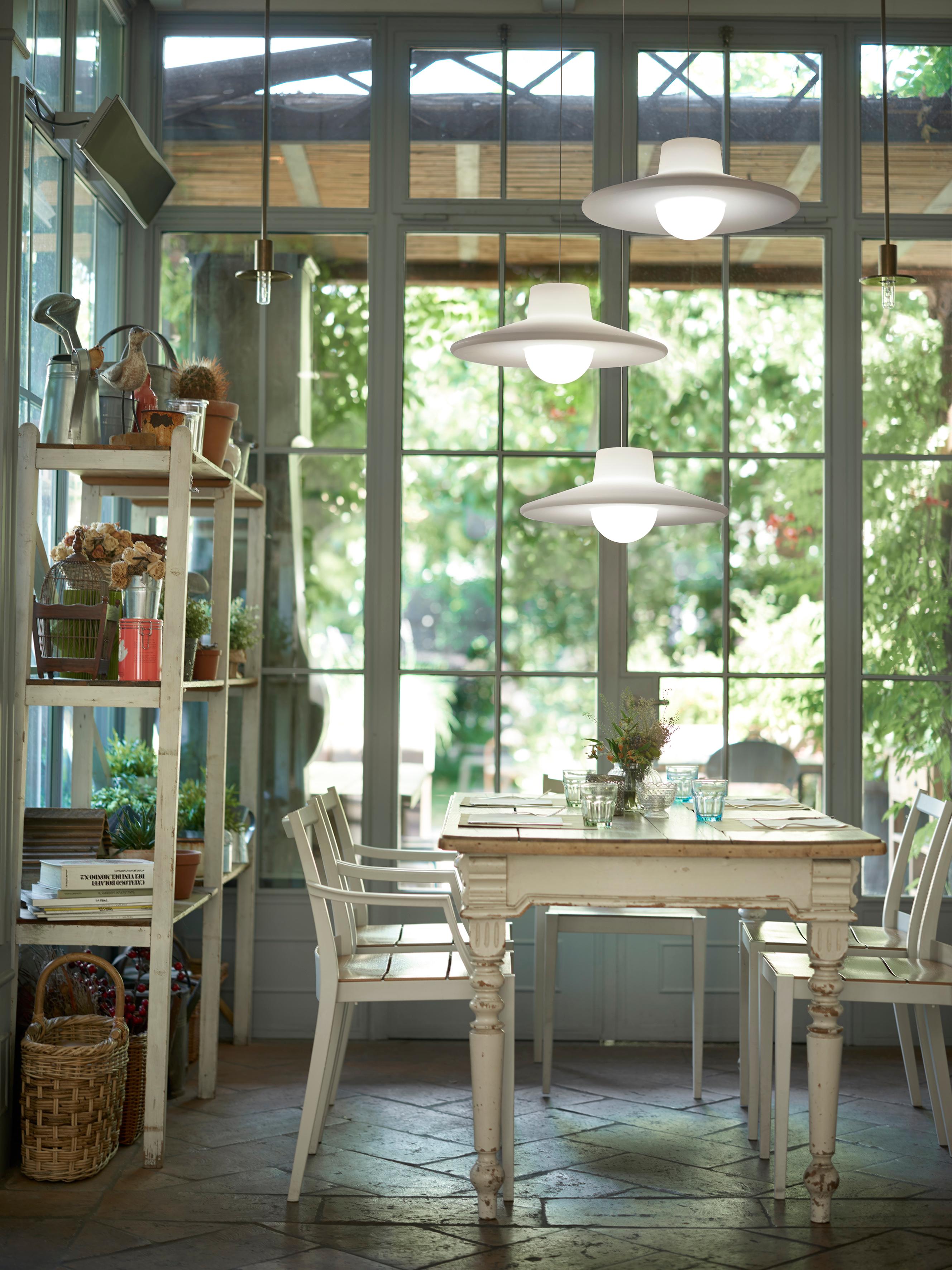 Post-Modern Light White Ico Ceiling Lamp by studioPang For Sale