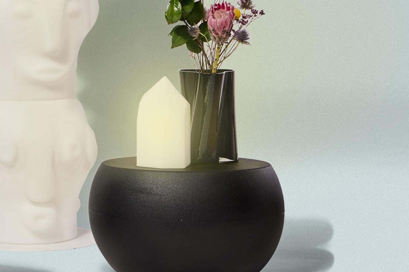 Post-Modern Light White Kristalina Table Lamp by Adriana Lohmann For Sale