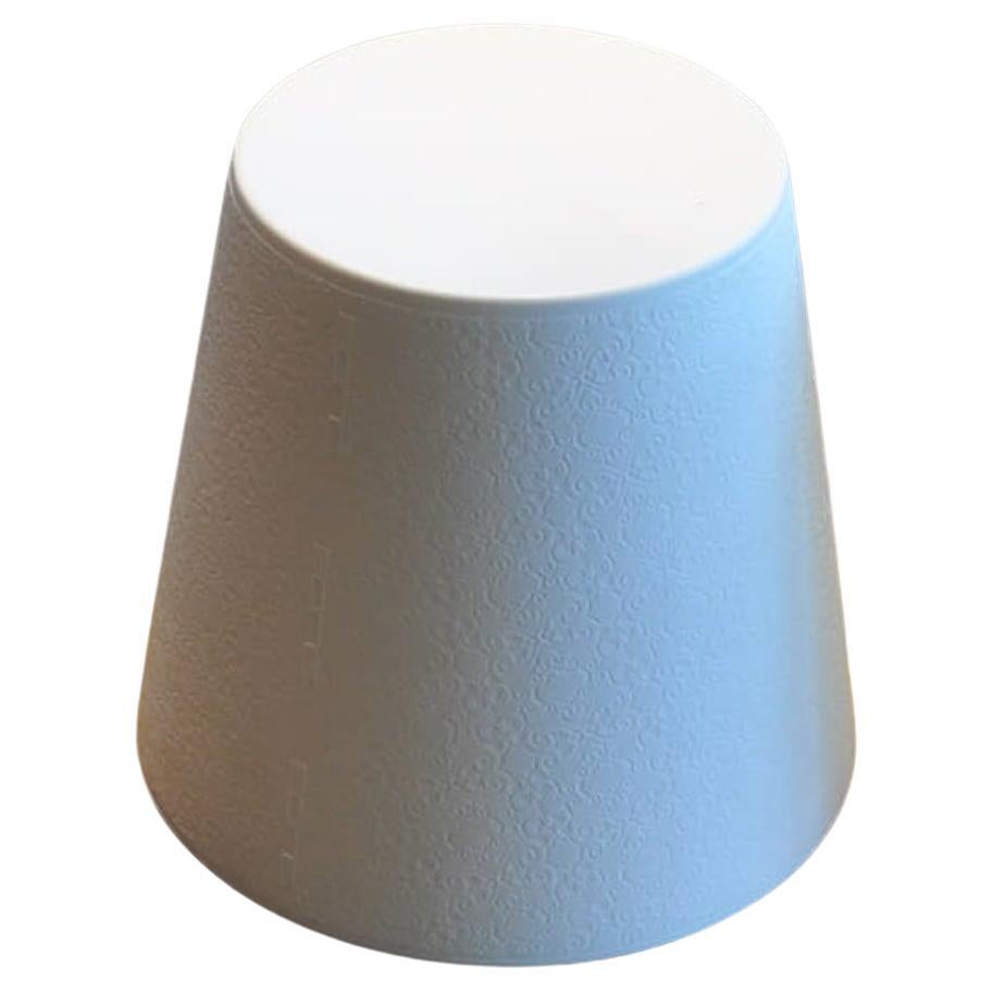 Light White LED Ali Baba Stool by Giò Colonna Romano For Sale