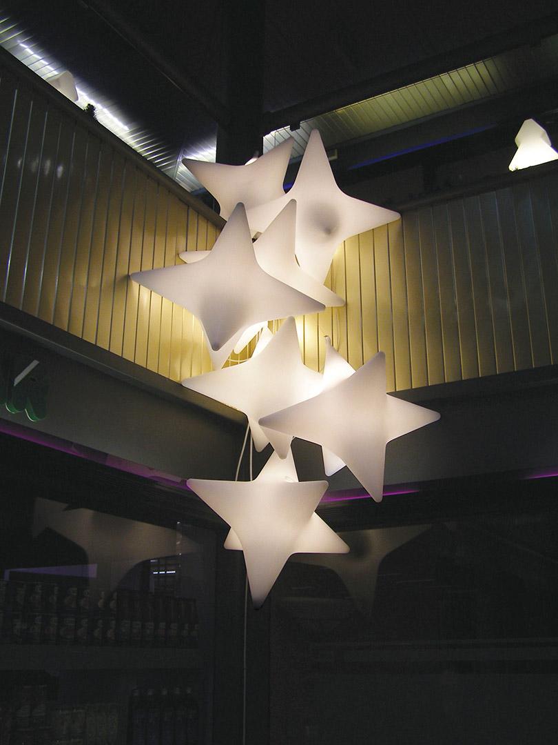Postmoderno Lampada a sospensione Light White Sirio di Giò Colonna Romano in vendita