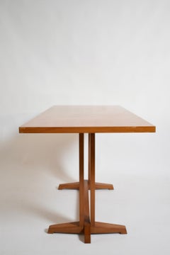 Light wood console table, 1970s