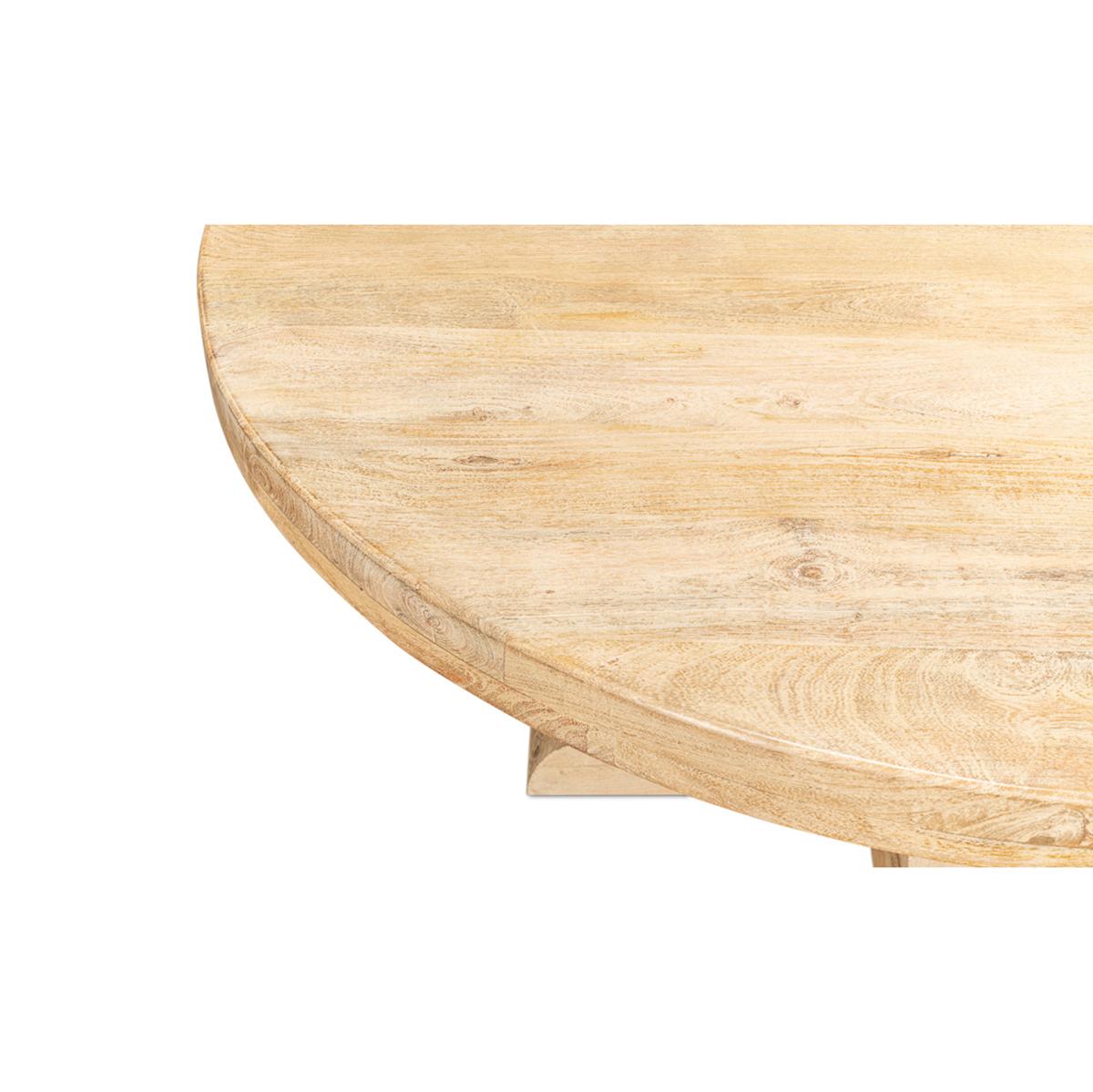 modern light wood dining table