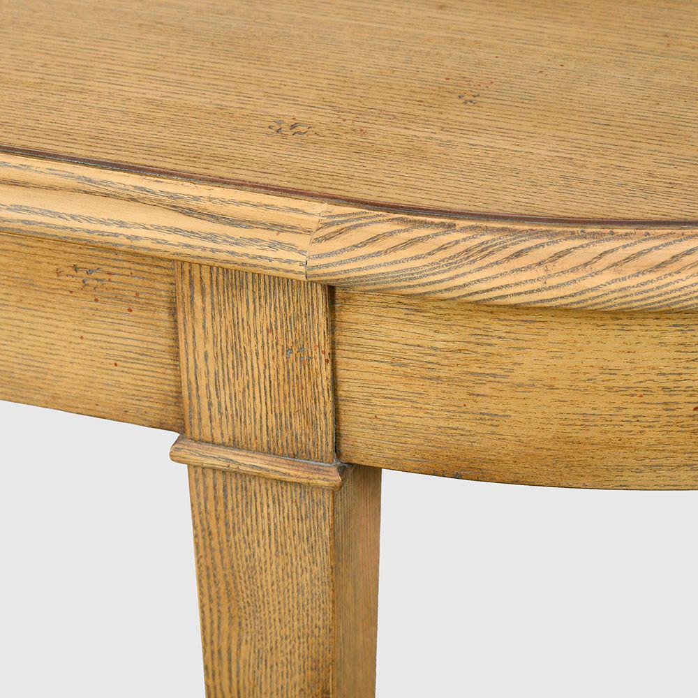 Neoclassical Light Wood Traditional Console Table For Sale