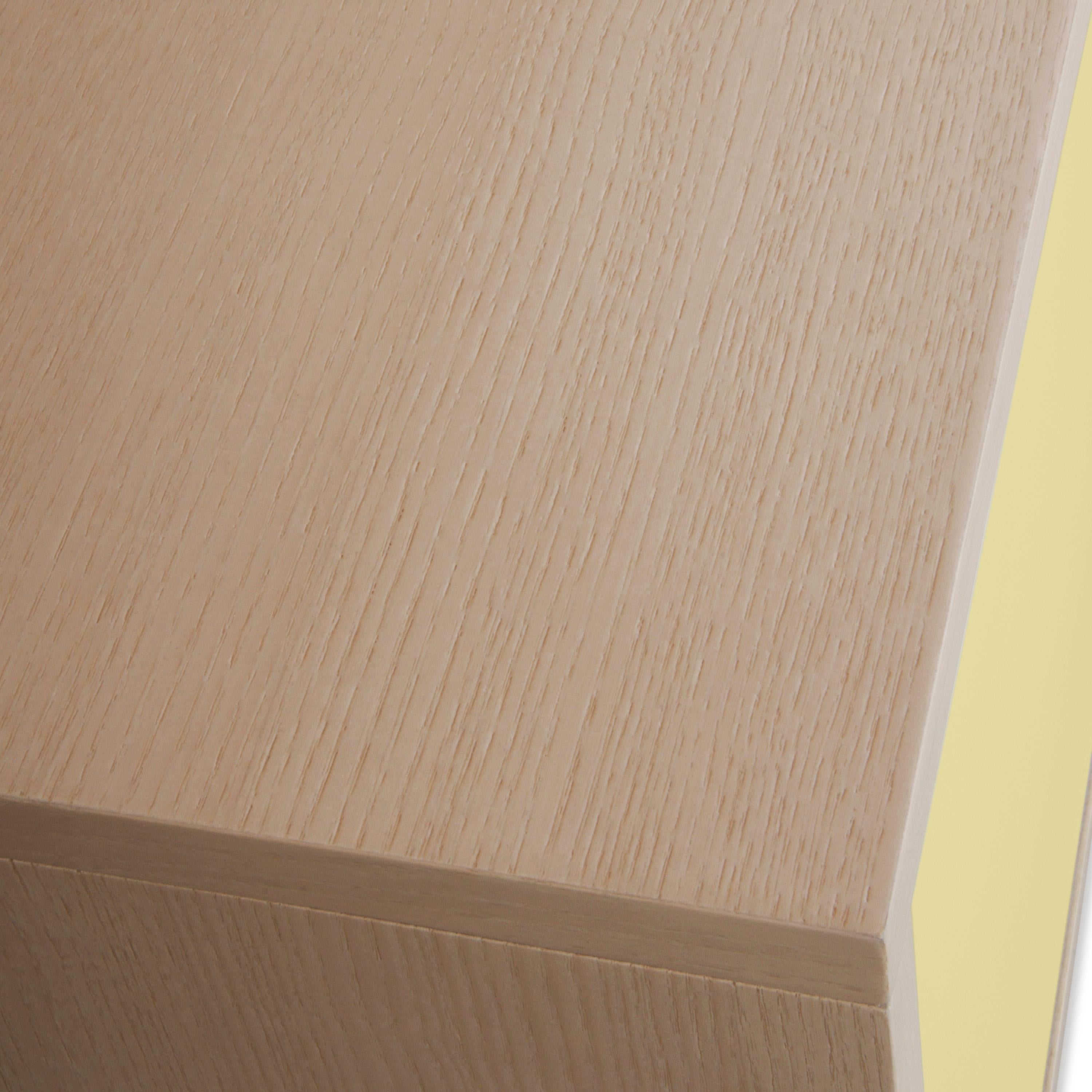 meuble TV jaune clair à 2 portes en bois,  Design scandinave avec 11 couleurs  en vente 3