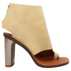 Sandalo infradito con tacco Celine giallo chiaro Taglia 39,5