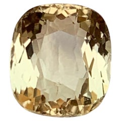 Light Yellow Natural Tourmaline Gemstone, 4.73 Ct Cushion Cut for Ring/Pendant