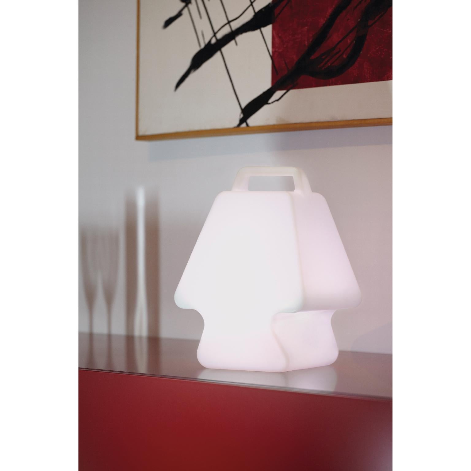 Postmoderne Lampe de table jaune clair Pret-À-Porter par Antonio Norero en vente