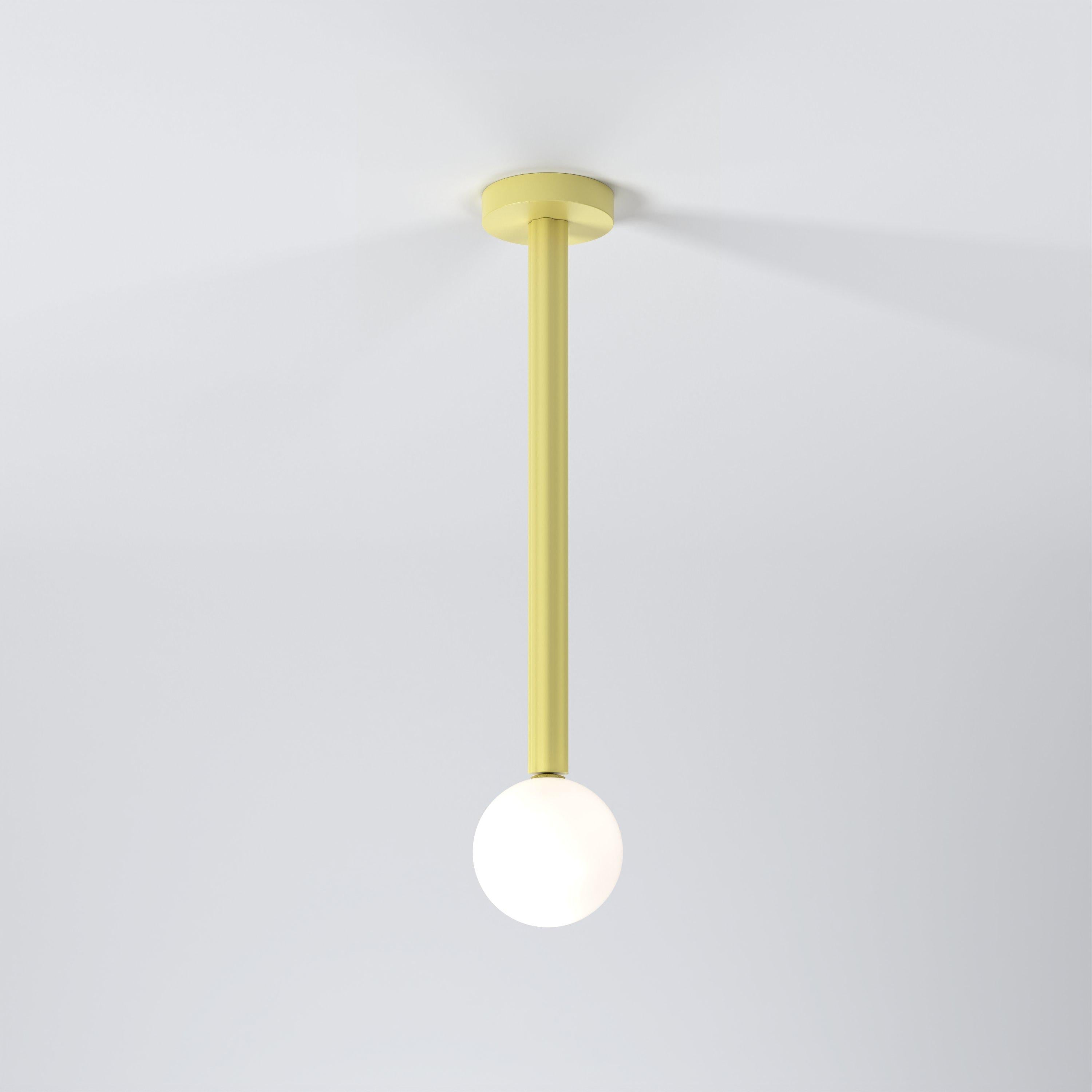 Lampada a sospensione A.Profiles giallo chiaro di Atelier Ati
Dimensioni: D 13,5 x H 67,5 cm.
Materiali: Metallo verniciato a polvere, vetro bianco.

Disponibile in altri colori. Contattateci.

Tutte le nostre lampade possono essere cablate a