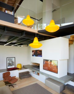 Lampe suspendue Sunday jaune clair par SLIDE Studio