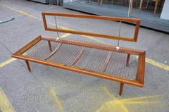 Light Blue Midcentury Minerva Teak Daybed by Peter Hvidt & Orla Mølgaard-Nielsen