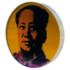 Lightbox Acrylic Print After Andy Warhol, Mao Tse Tung Silkscreen, 1970s