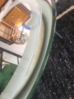 Lighted Glass and Chrome Wall Mirror, by Cristal Arte