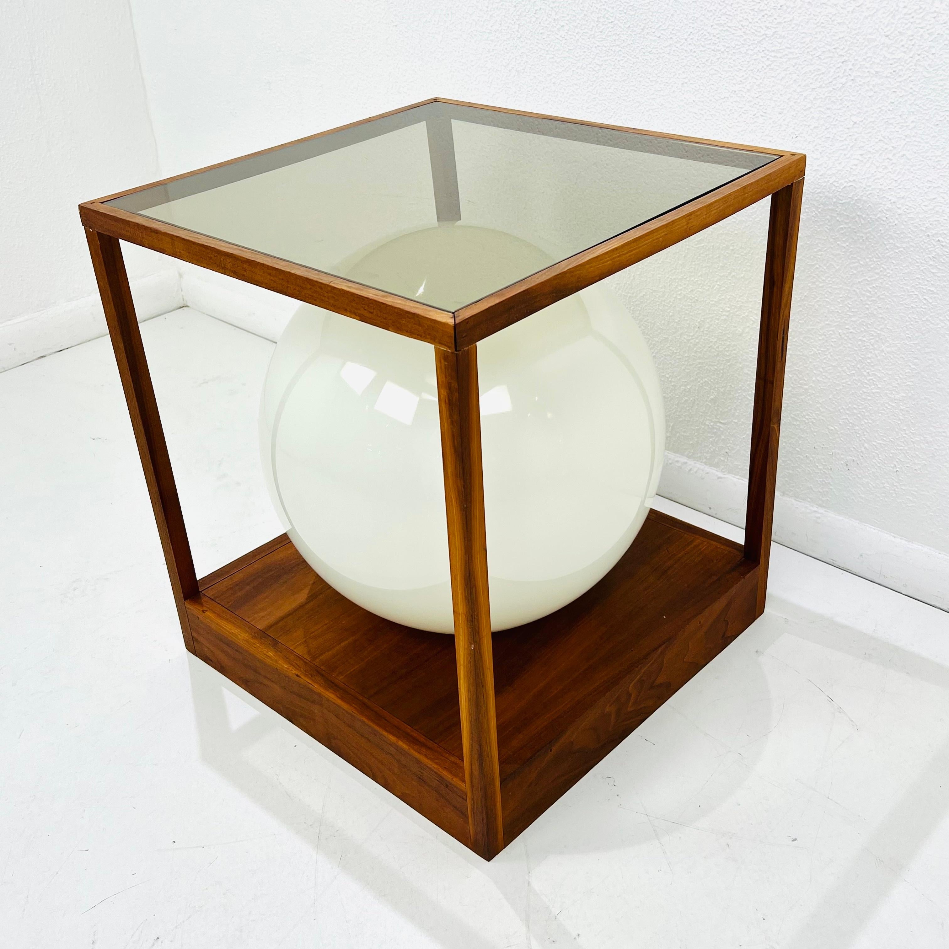20th Century Lighted Globe Side Table by Paul Mayen for Habitat For Sale