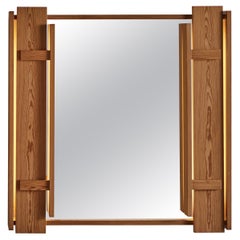 Lighted Mid-Century Modern Mirror by Holsten 
Asgard